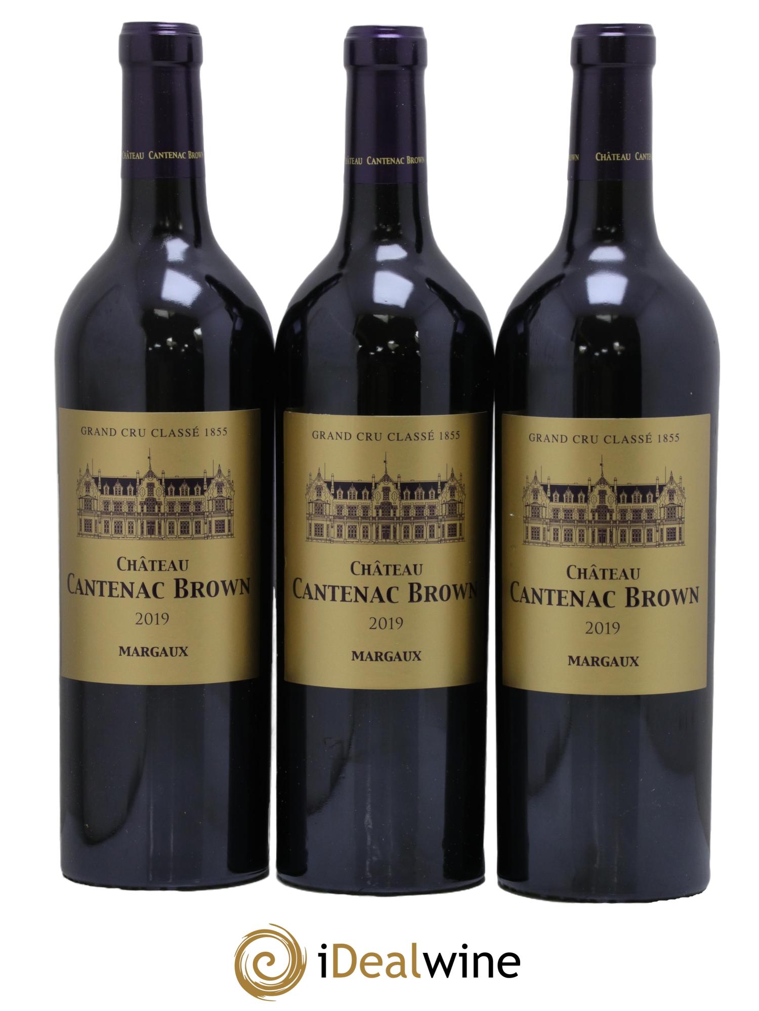 Château Cantenac Brown 3ème Grand Cru Classé 2019 - Lot de 3 bouteilles - 0
