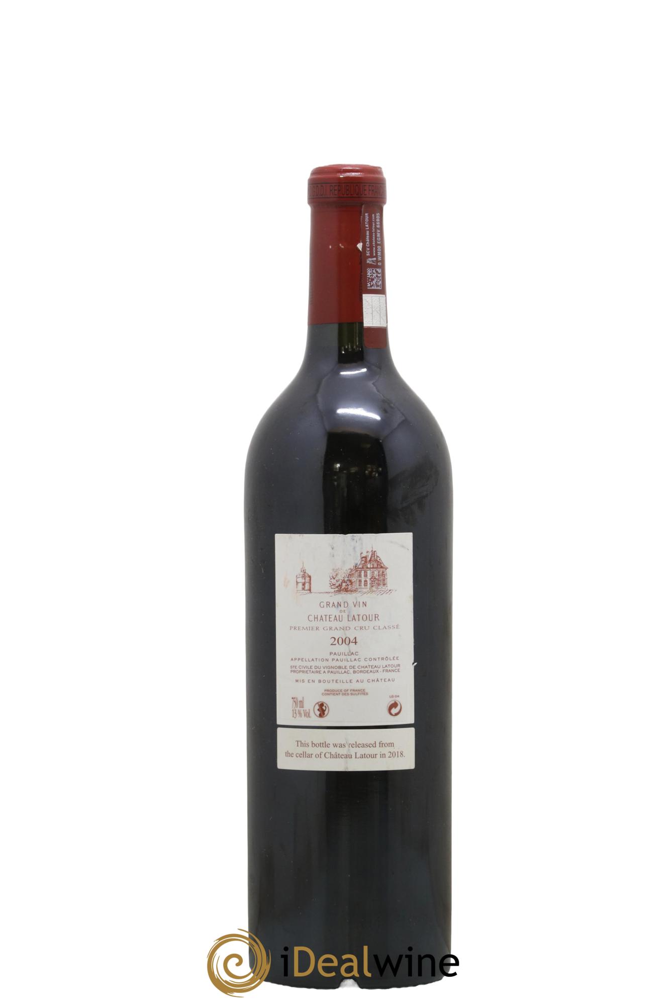 Château Latour 1er Grand Cru Classé 2004 - Lot de 1 bouteille - 1