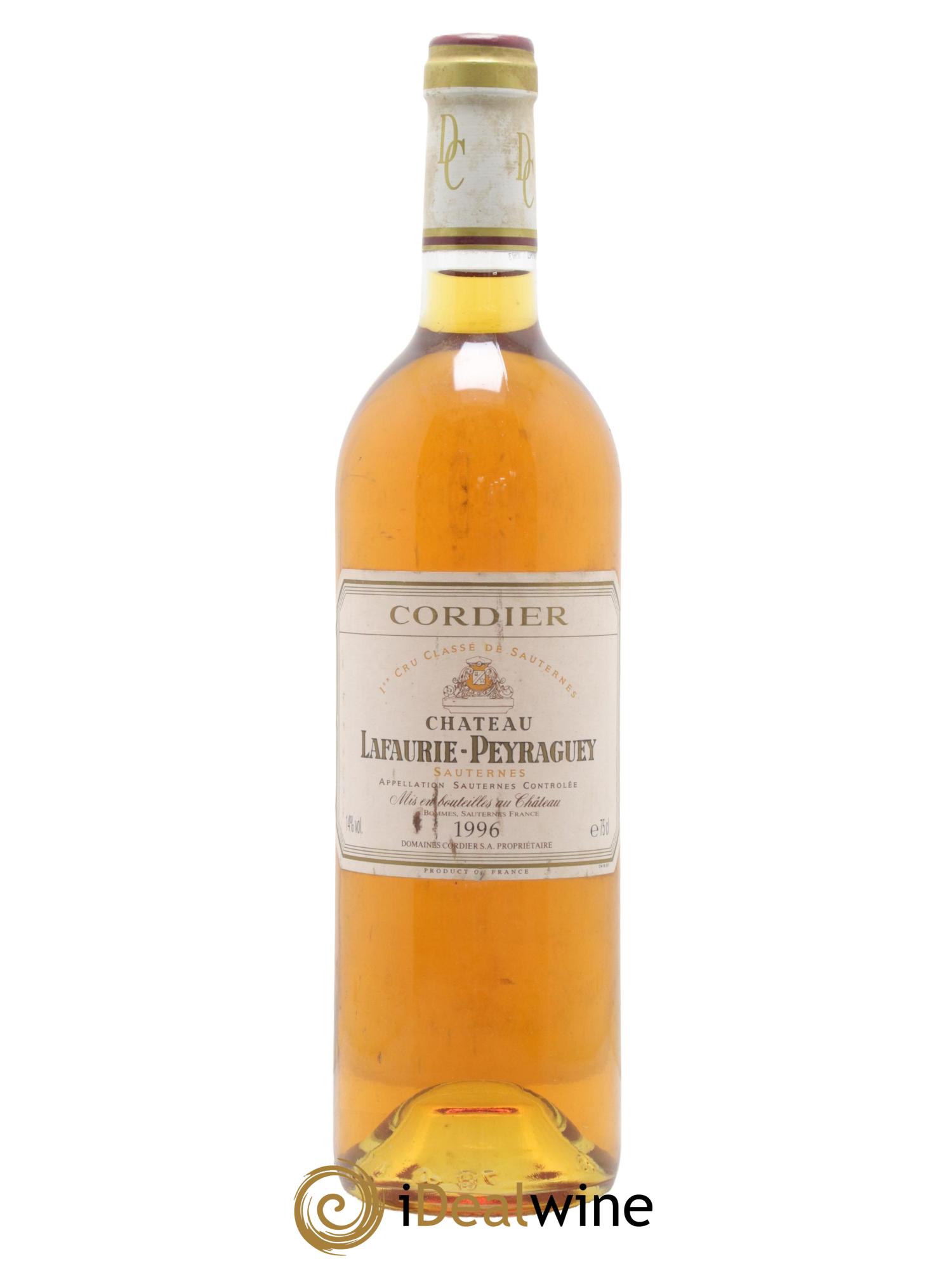 Château Lafaurie-Peyraguey 1er Grand Cru Classé 1996 - Lotto di 1 bottiglia - 0