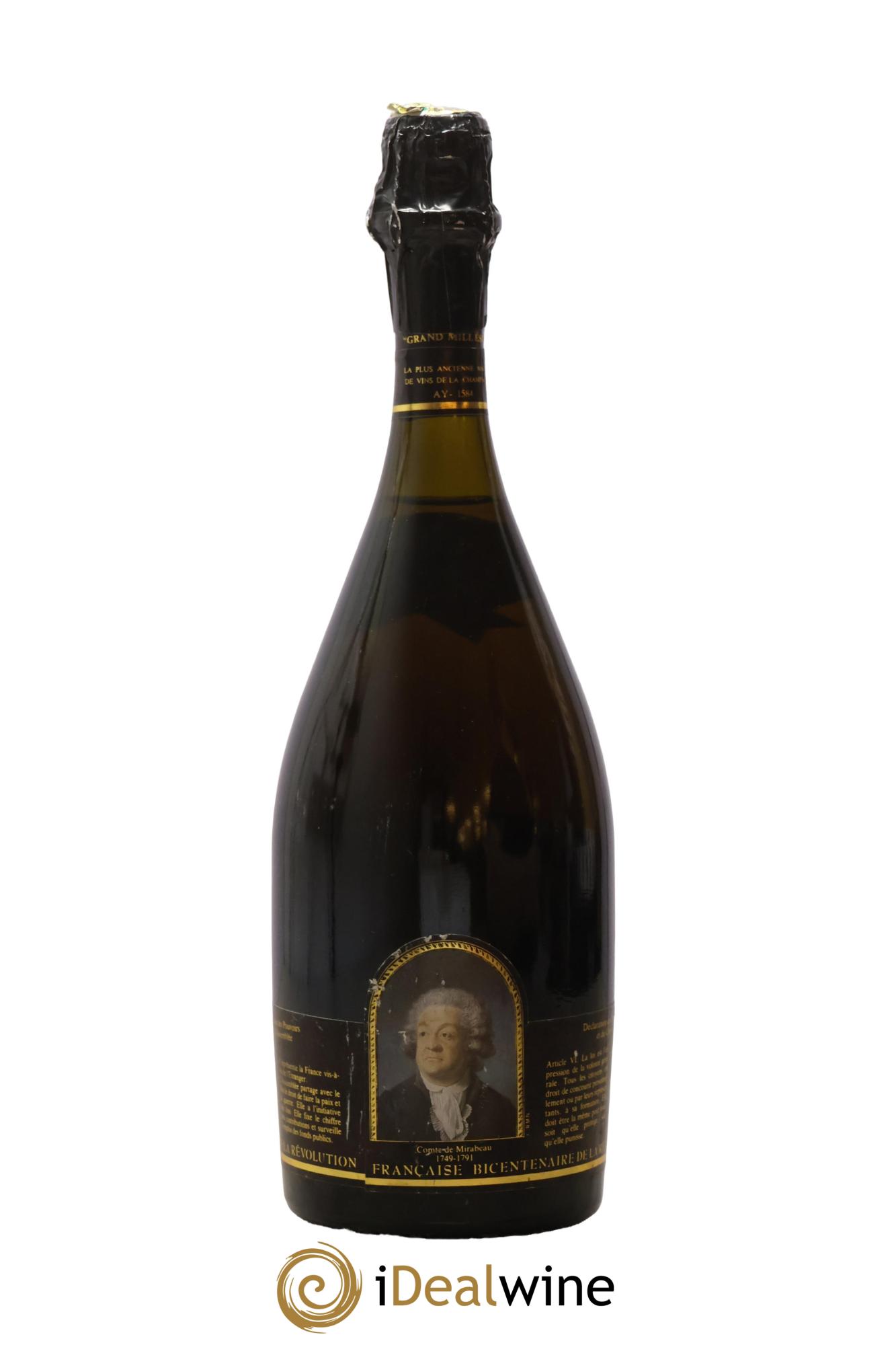 Champagne Brut Cuvée du Bicentenaire de la Révolution Maison Gosset 1982 - Lot de 1 bouteille - 1