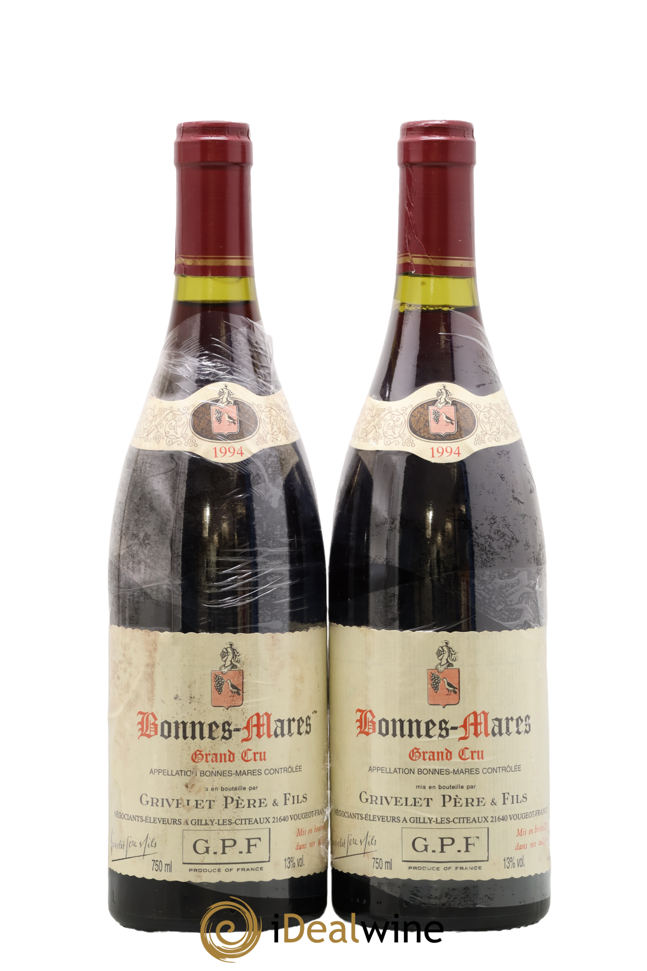 Bonnes-Mares Grand Cru Grivelet pères et fils 1994 - Posten von 2 Flaschen - 0