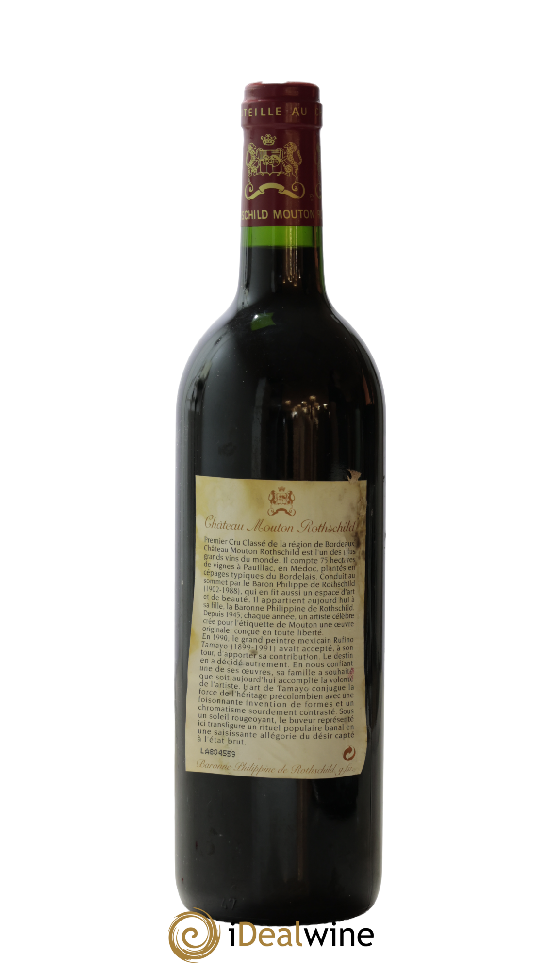 Château Mouton Rothschild 1er Grand Cru Classé 1998 - Lot of 1 bottle - 1