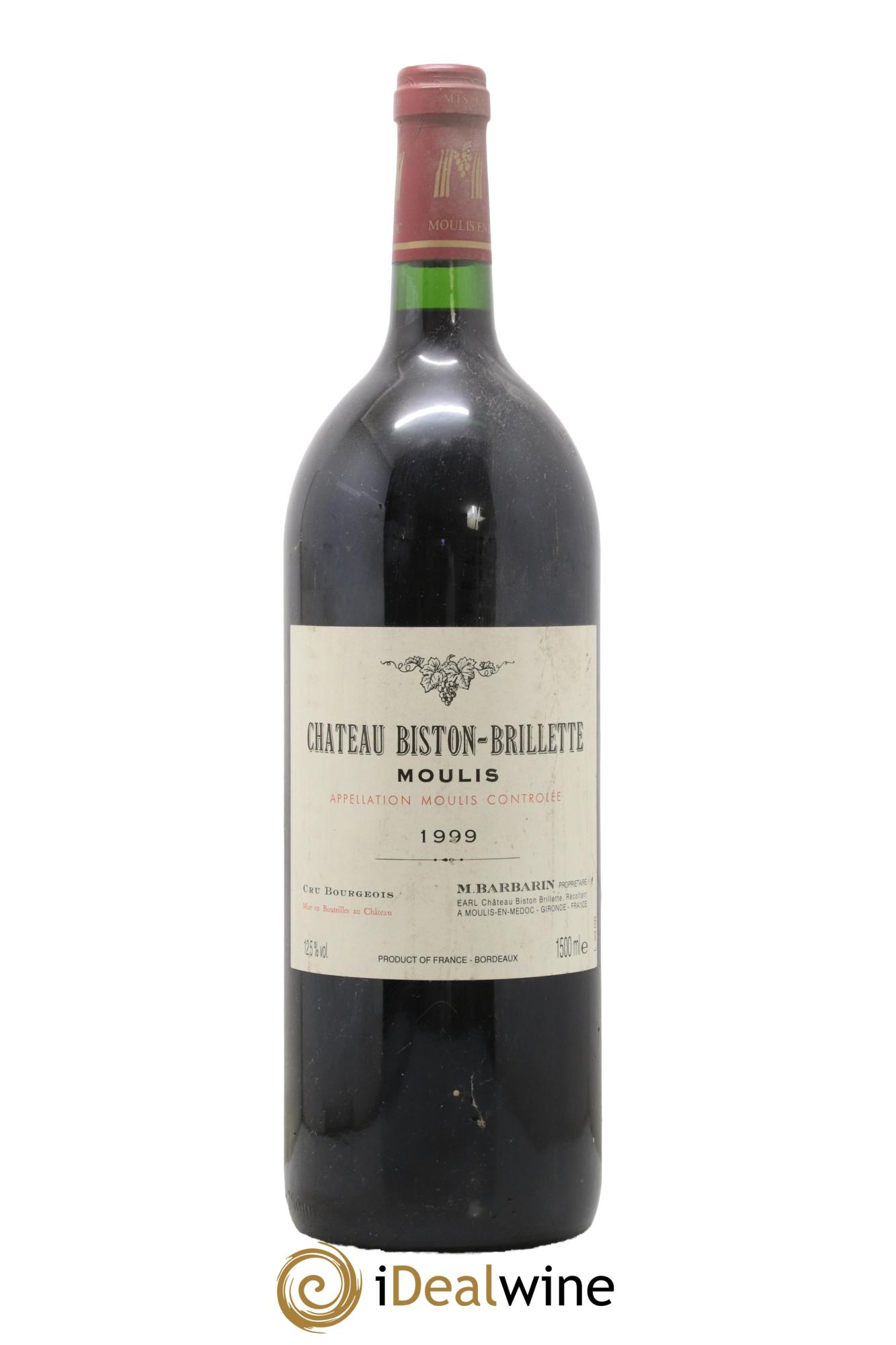 Château Biston Brillette 1999 - Lot de 1 magnum - 0