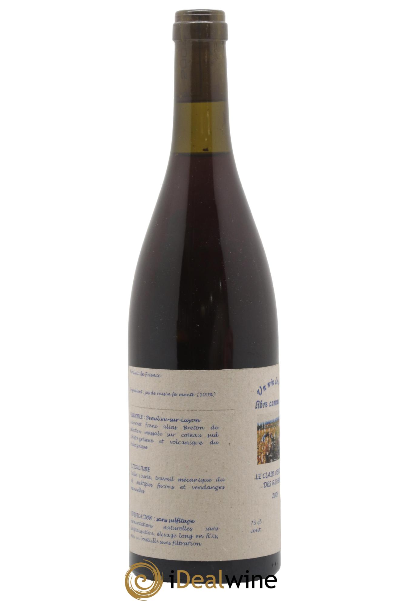 Vin de France Le Clair Obscur des Gasneries Josette Medeau et Pierre Weyand 2003 - Lot of 1 bottle - 1