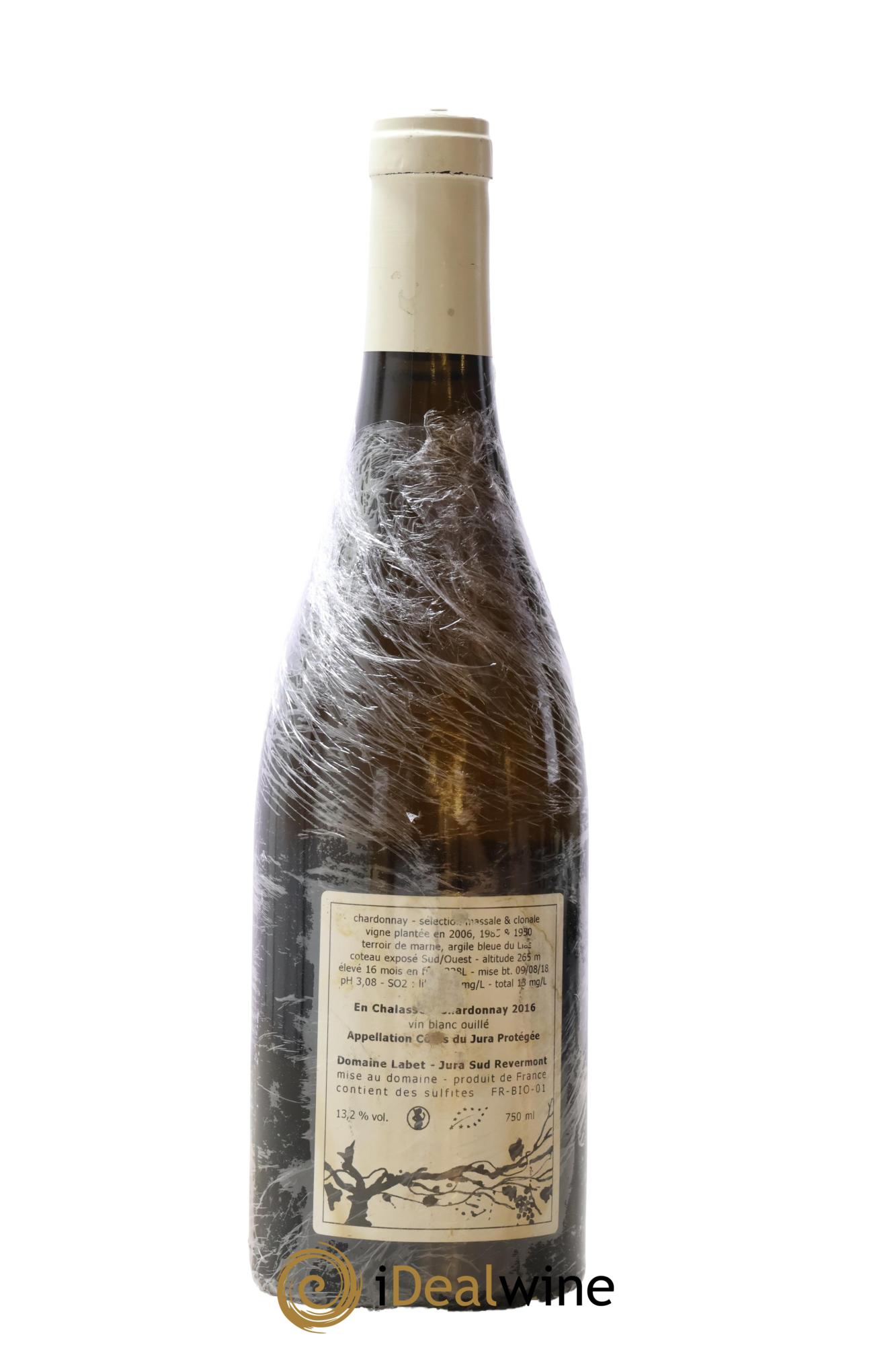 Côtes du Jura Chardonnay En Chalasse Romain - Julien  - Charline Labet 2016 - Lot de 1 bouteille - 1