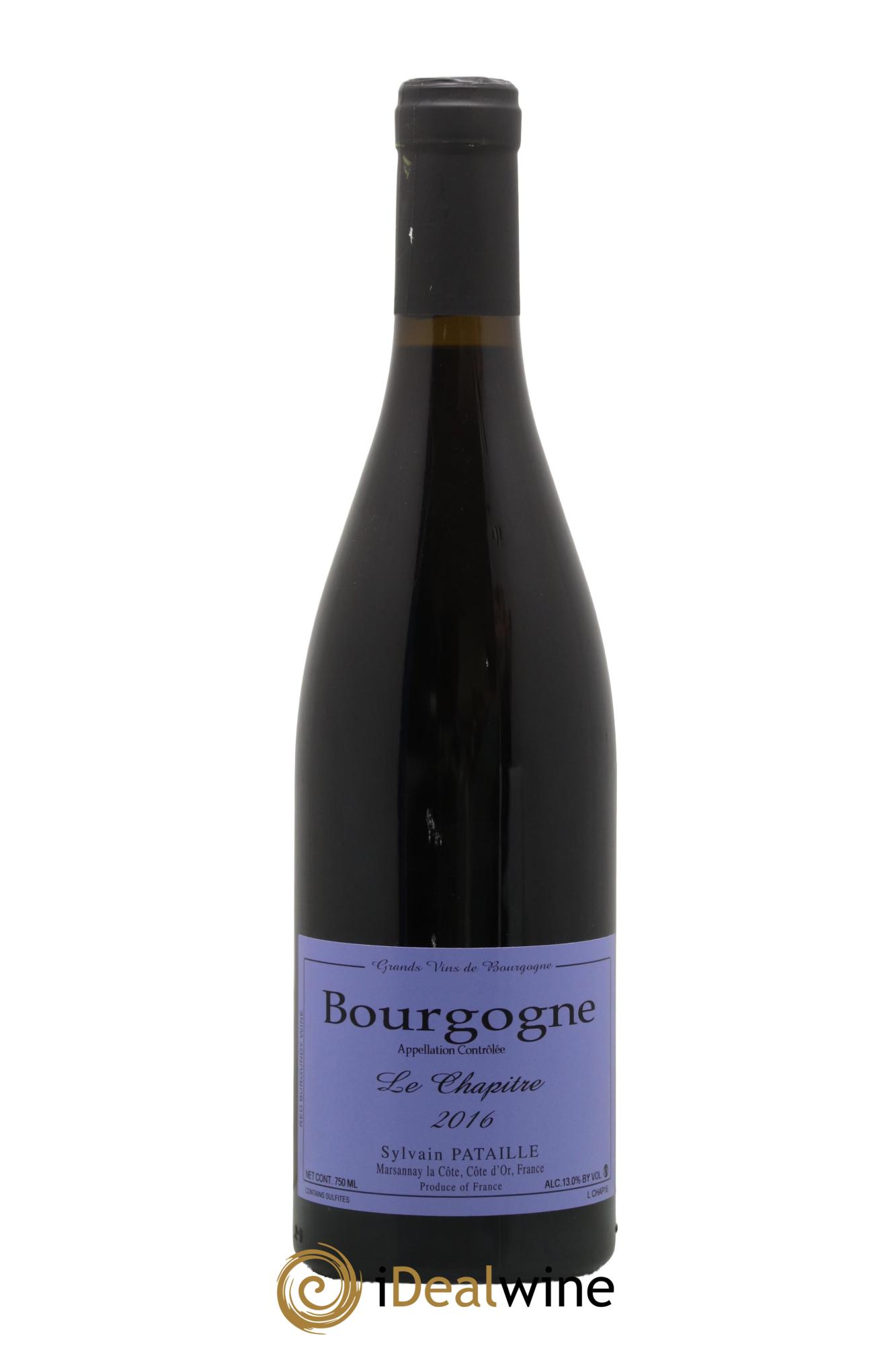 Bourgogne Le Chapitre Sylvain Pataille (Domaine) 2016 - Lot de 1 bouteille - 0