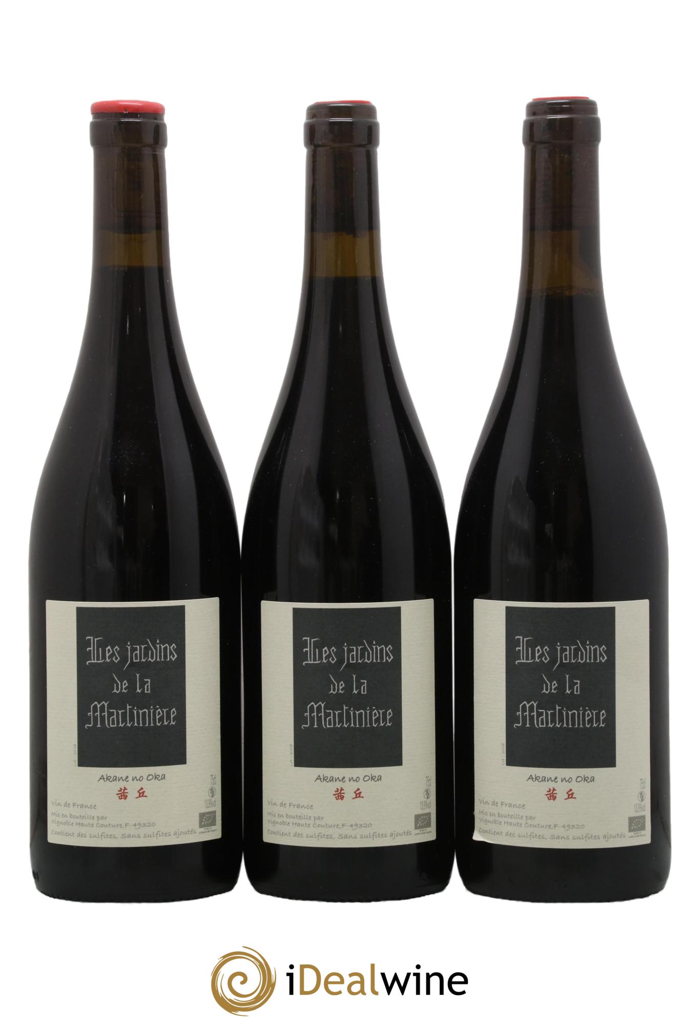 Vin de France Akane No Oka Les Jardins de la Martinière 2018 - Lot de 3 bouteilles - 0