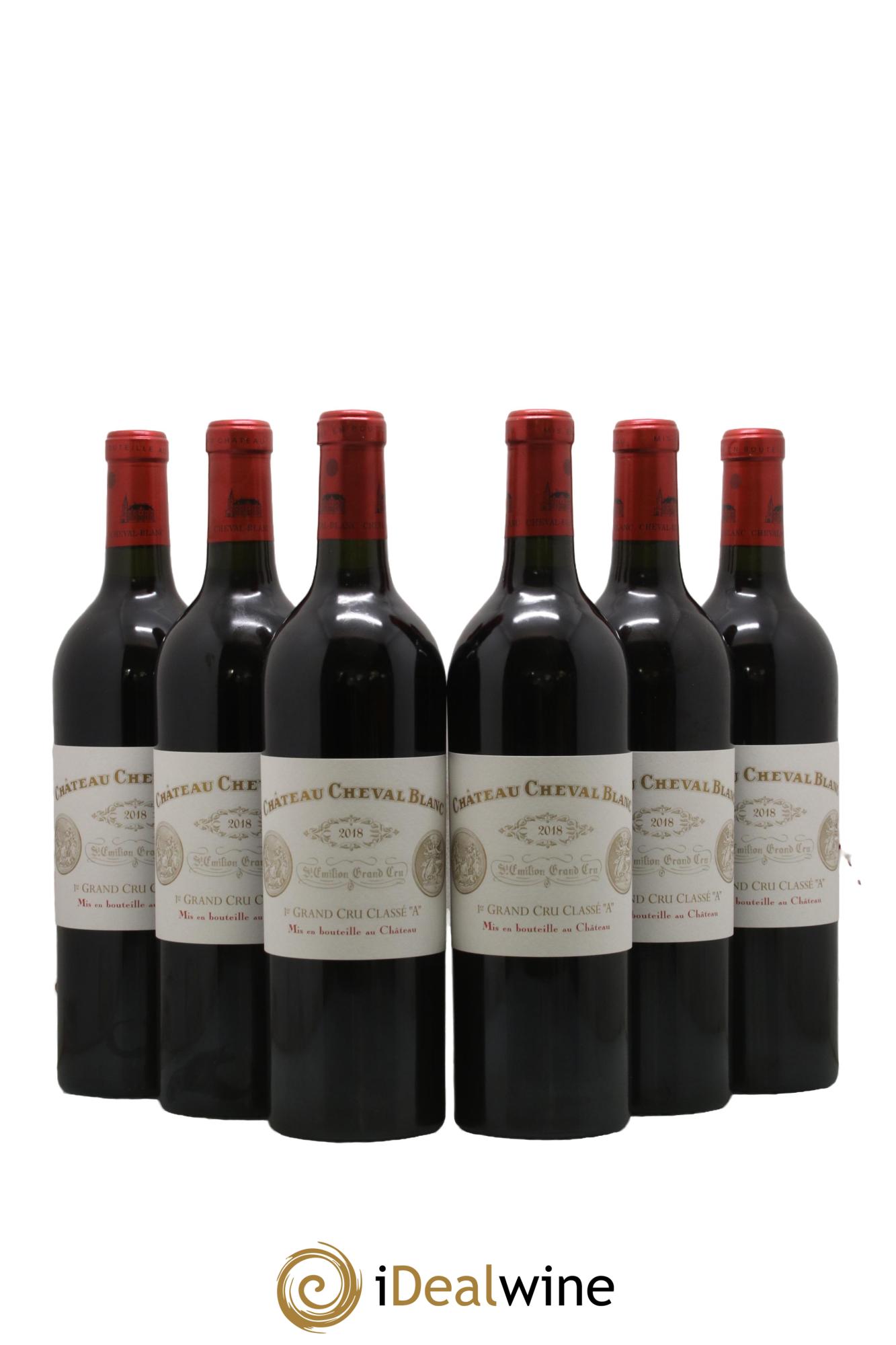 Château Cheval Blanc 1er Grand Cru Classé A 2018 - Lot de 6 bouteilles - 0