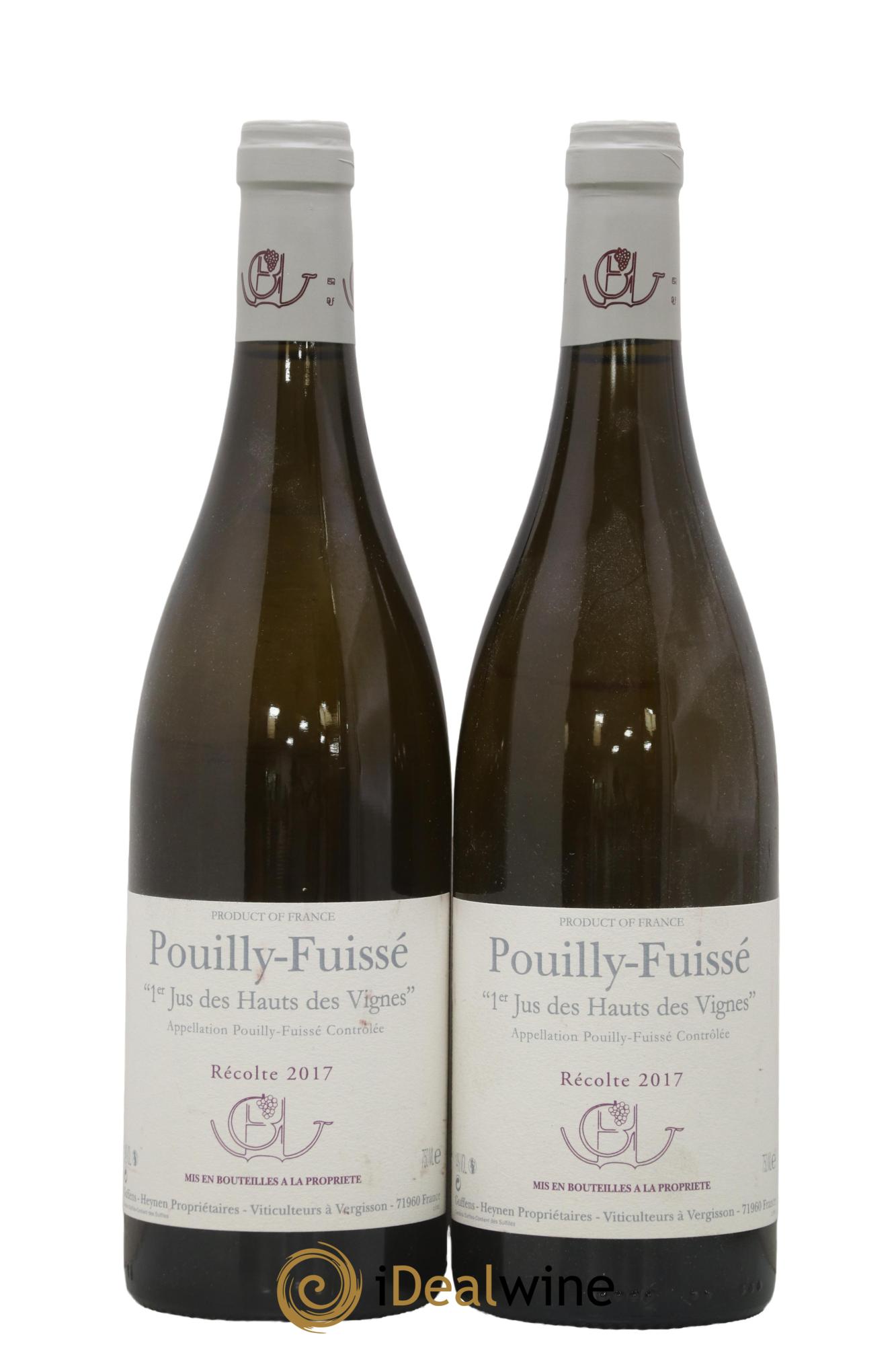 Pouilly-Fuissé 1er Jus des Hauts des Vignes Guffens-Heynen 2017 - Lot de 2 bouteilles - 0