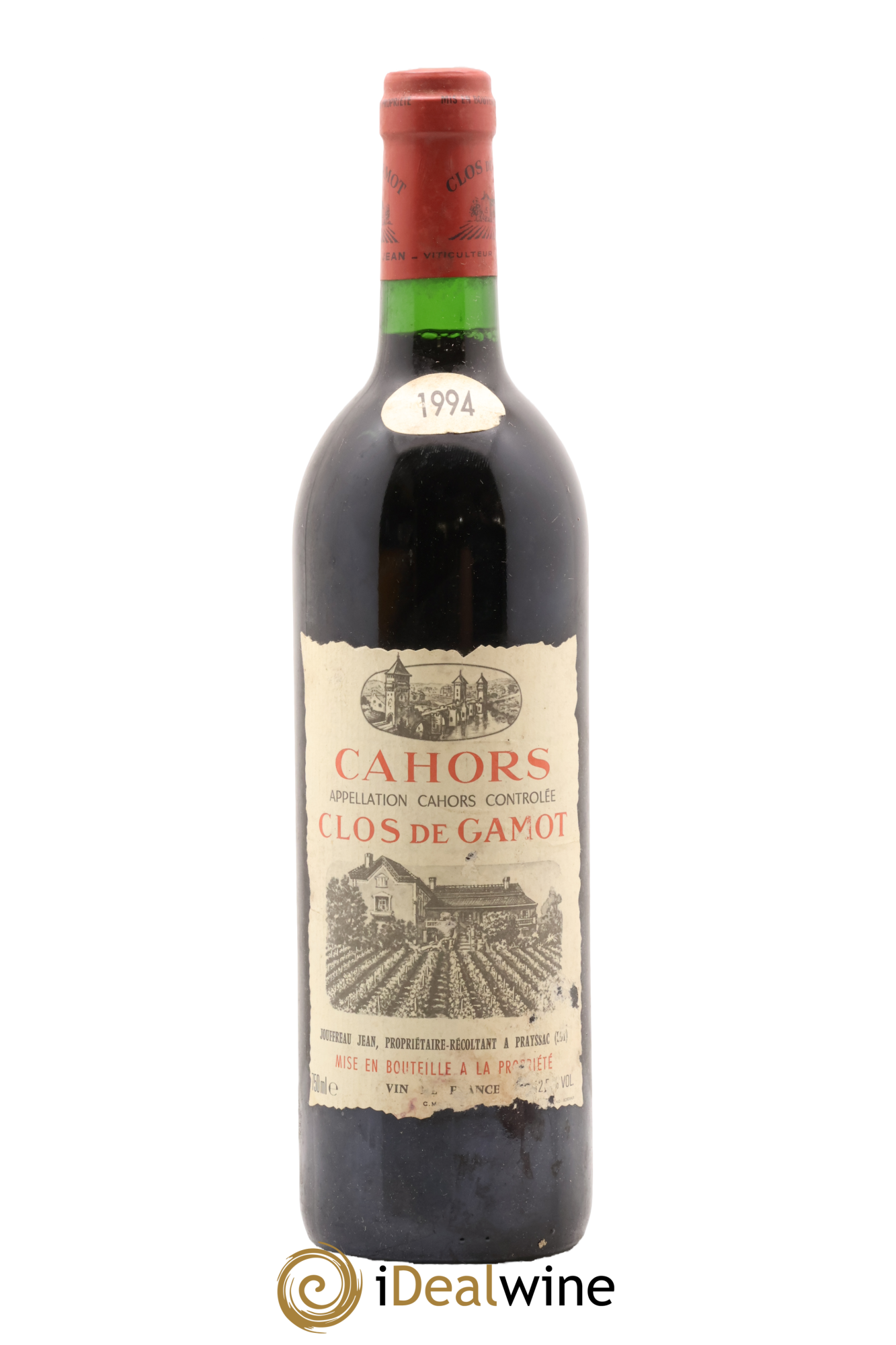 Cahors Clos de Gamot famille Jouffreau 1994 - Lot de 1 bouteille - 0
