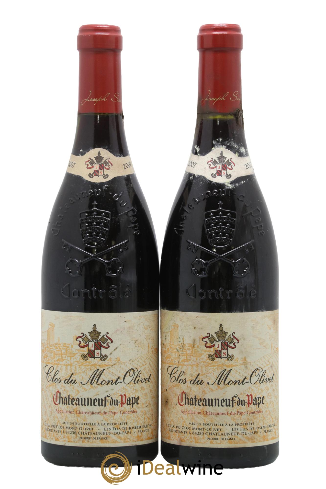 Châteauneuf-du-Pape Clos du Mont-Olivet 2007 - Lot de 2 bouteilles - 0