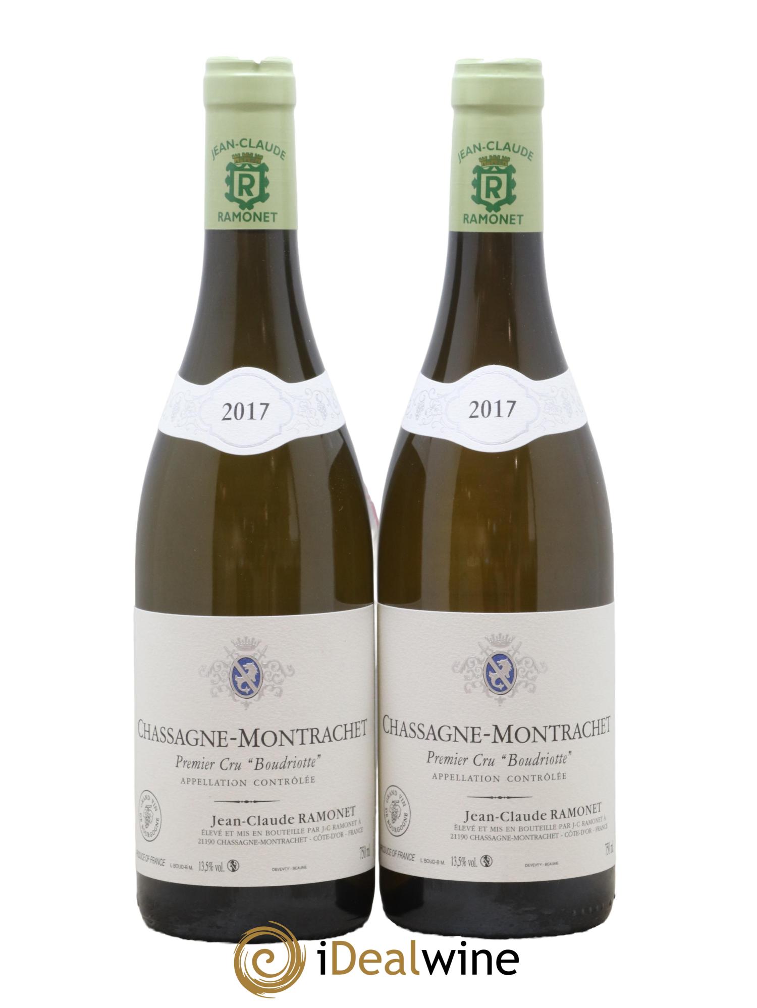 Chassagne-Montrachet 1er Cru Boudriotte Ramonet (Domaine) 2017 - Lot de 2 bouteilles - 0