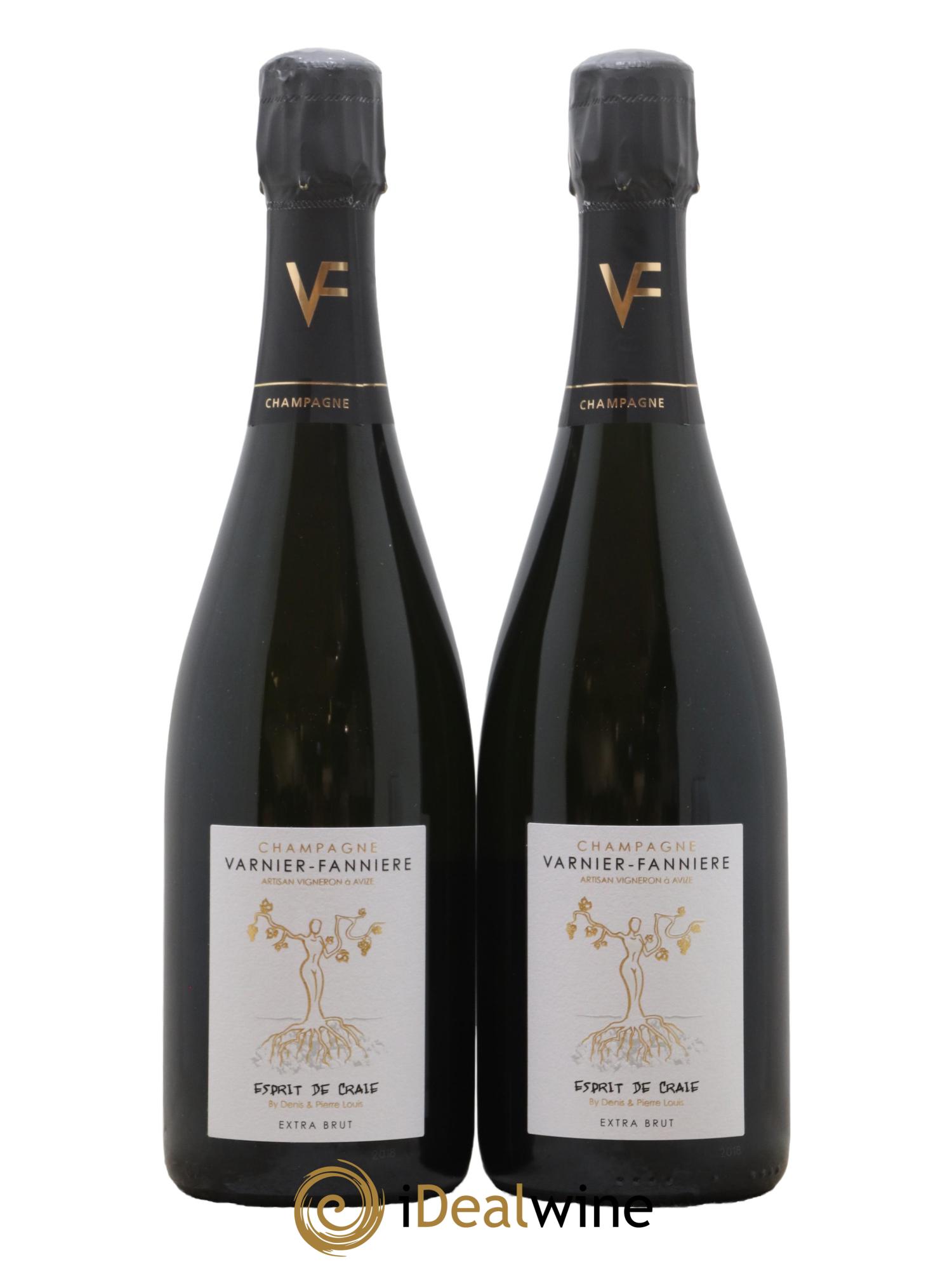 Champagne Extra Brut Esprit de Craie Varnier-Fanniere - Lot de 2 bouteilles - 0