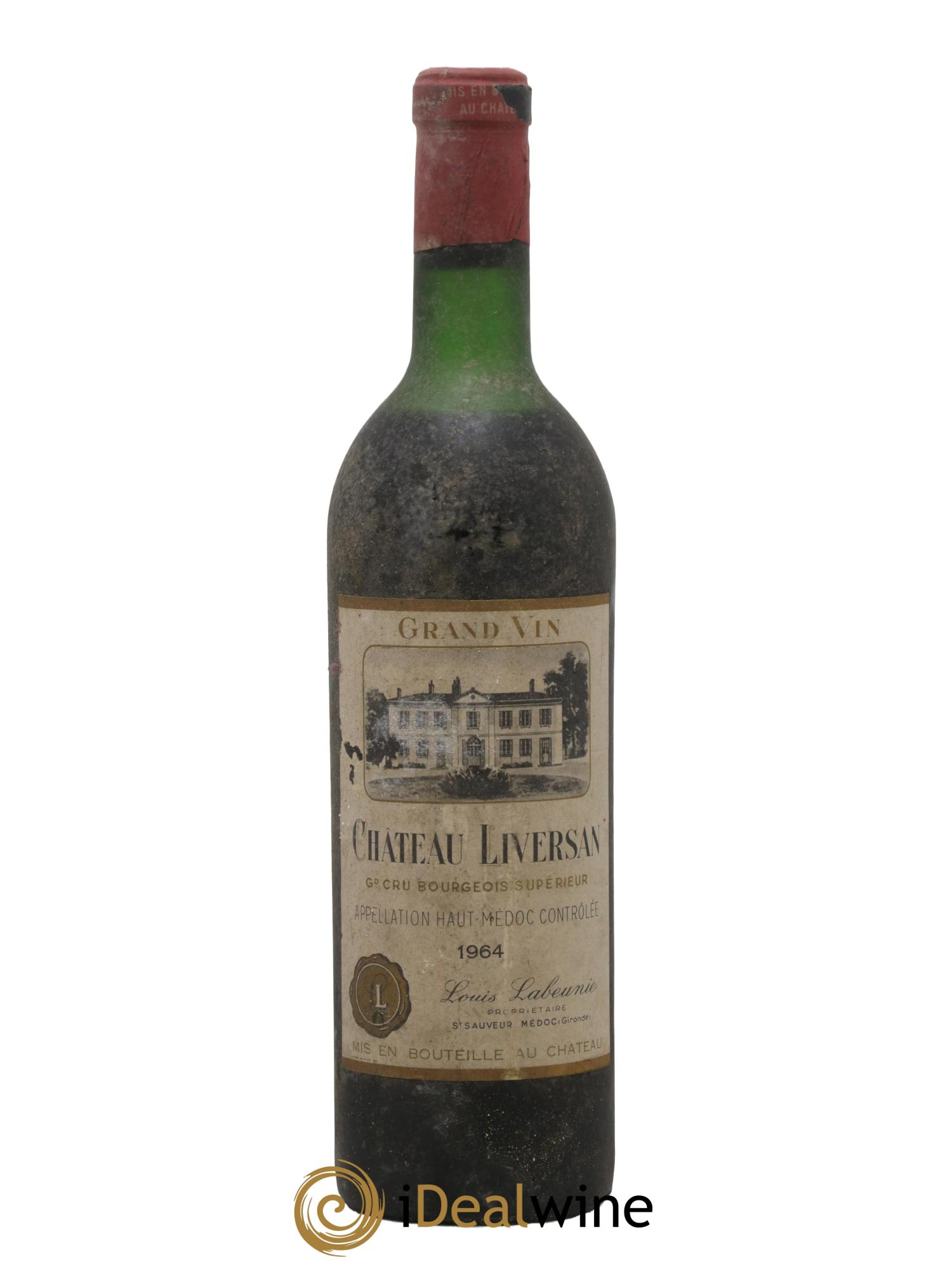Château Liversan Cru Bourgeois 1964 - Lot de 1 bouteille - 0