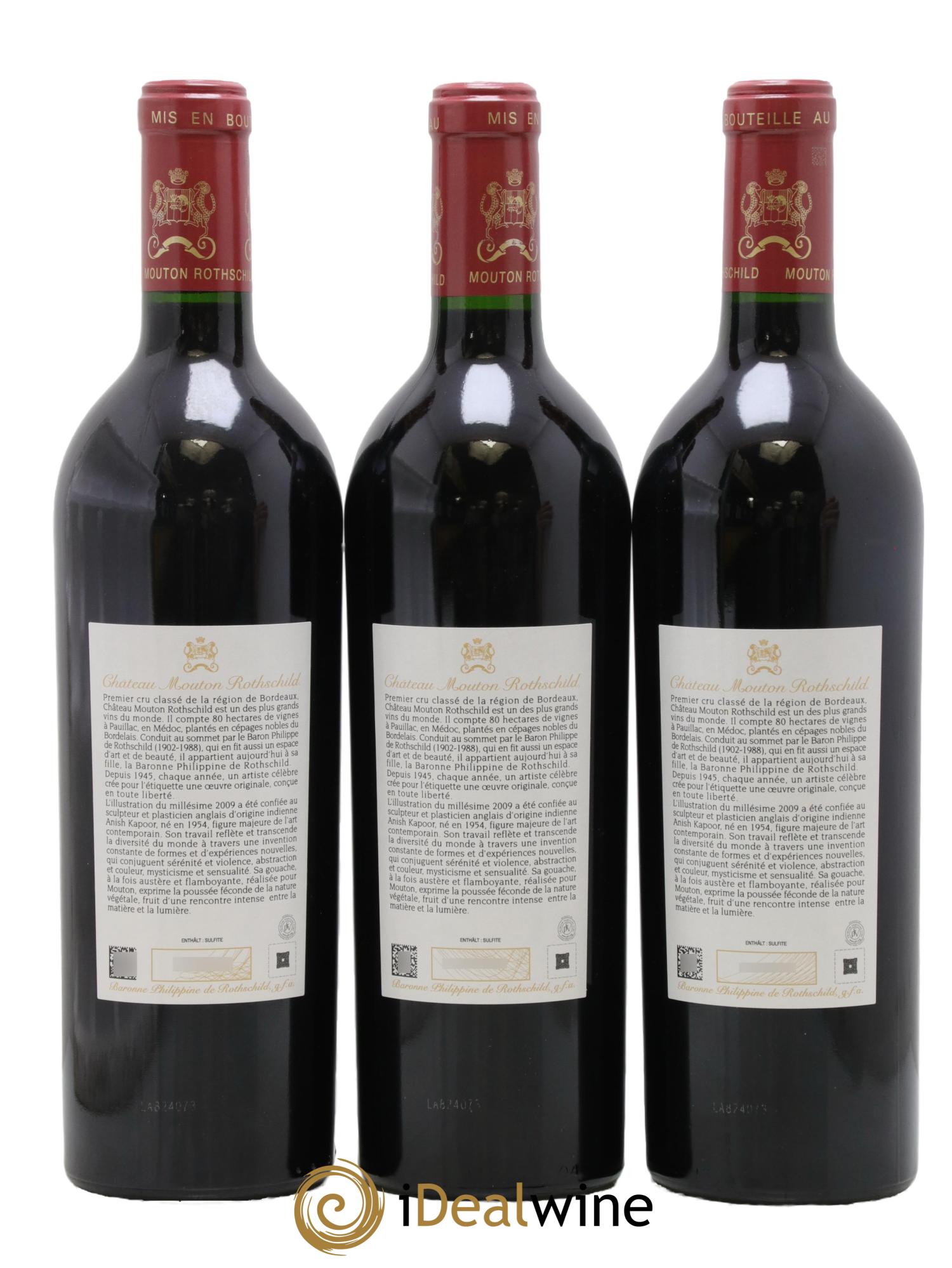 Château Mouton Rothschild 1er Grand Cru Classé 2009 - Lot of 12 bottles - 8