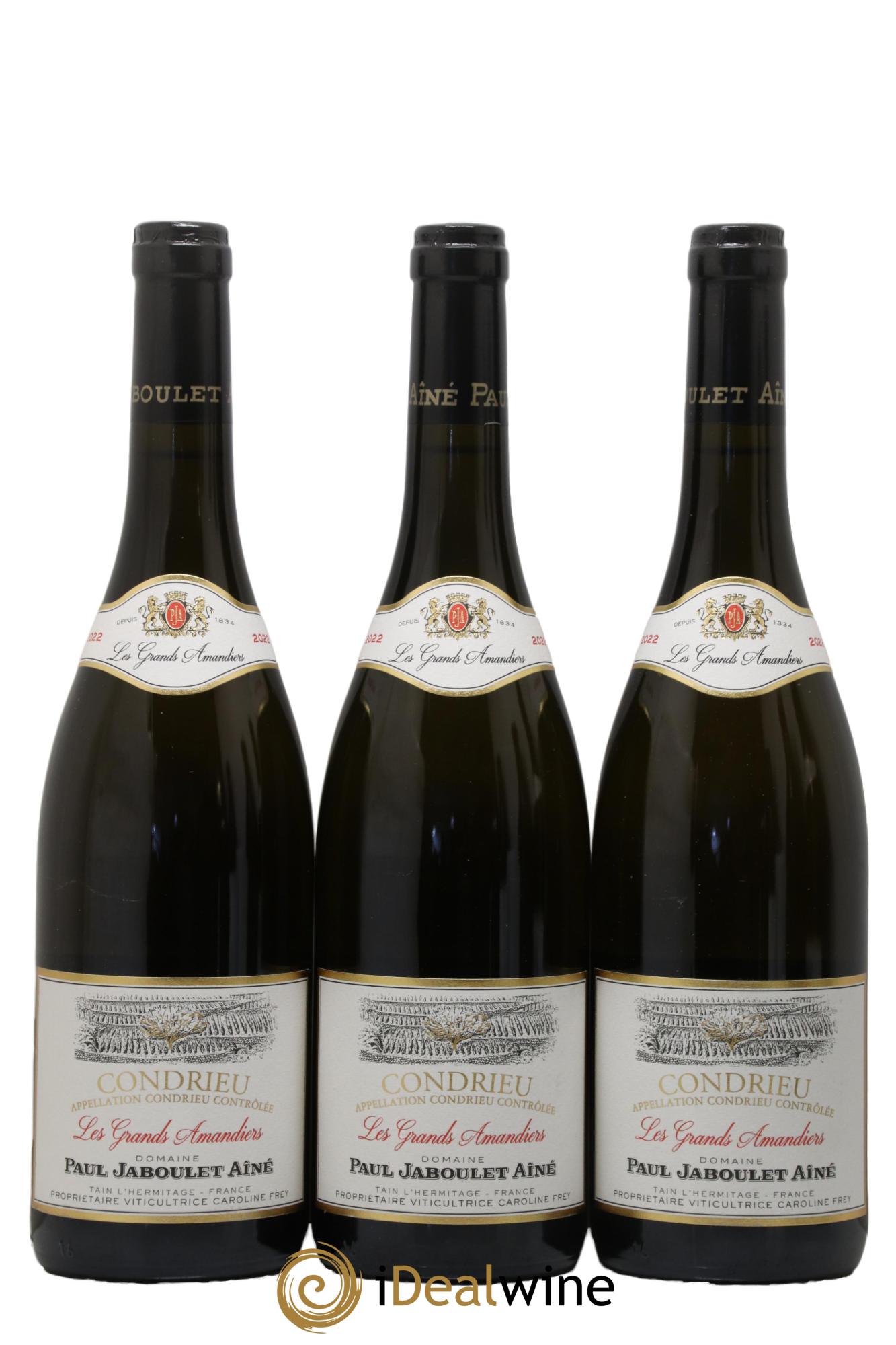 Condrieu Domaine des Grands Amandiers - Paul Jaboulet Ainé 2022 - Lot of 3 bottles - 0