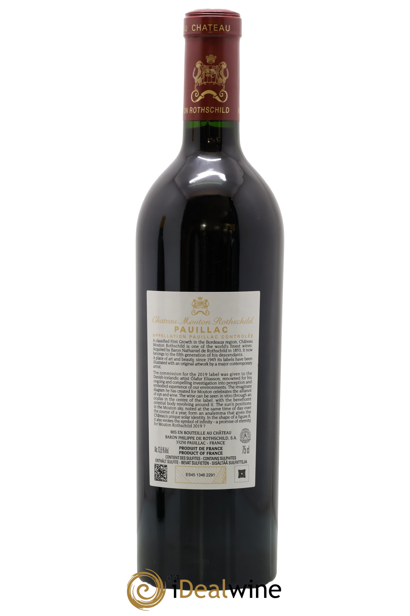 Château Mouton Rothschild 1er Grand Cru Classé 2019 - Lot de 1 bouteille - 1