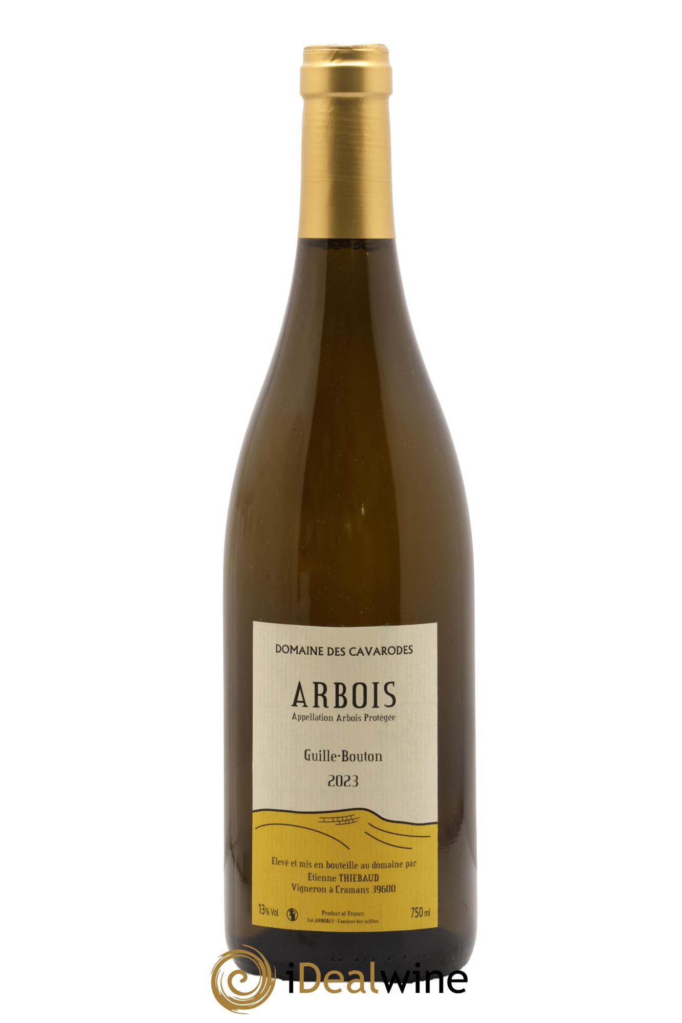 Arbois Guille-Bouton Cavarodes (Domaine des) - Etienne Thiébaud 2023 - Lot de 1 bouteille - 0