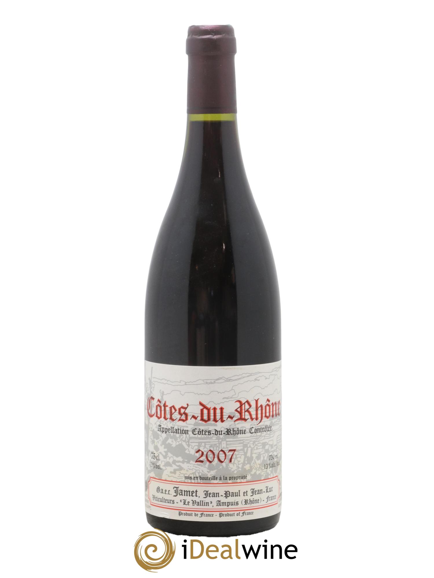 Côtes-du-Rhône Jamet (Domaine) 2007 - Lotto di 1 bottiglia - 0