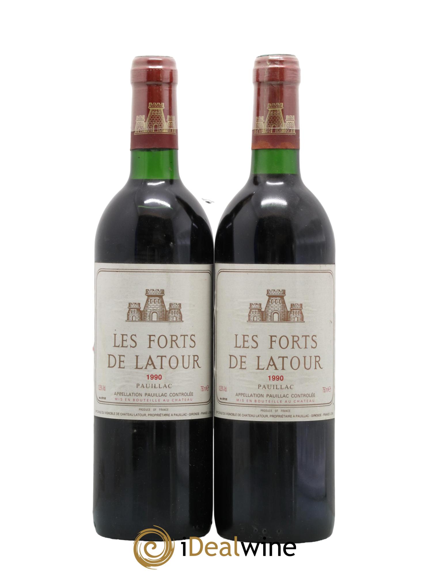 Les Forts de Latour Second Vin 1990 - Lot de 2 bouteilles - 0