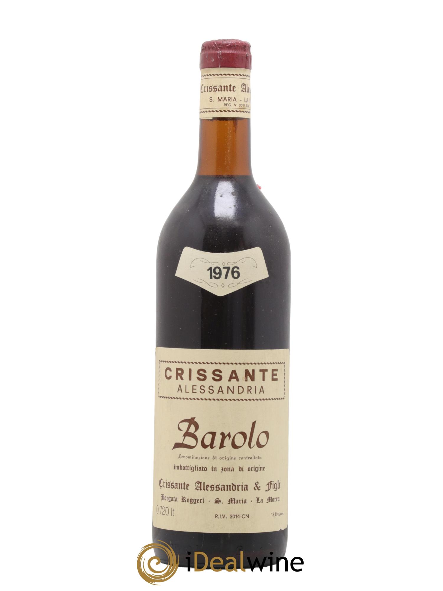 Barolo Crissante Alessandria 1976 - Lot de 1 bouteille - 0