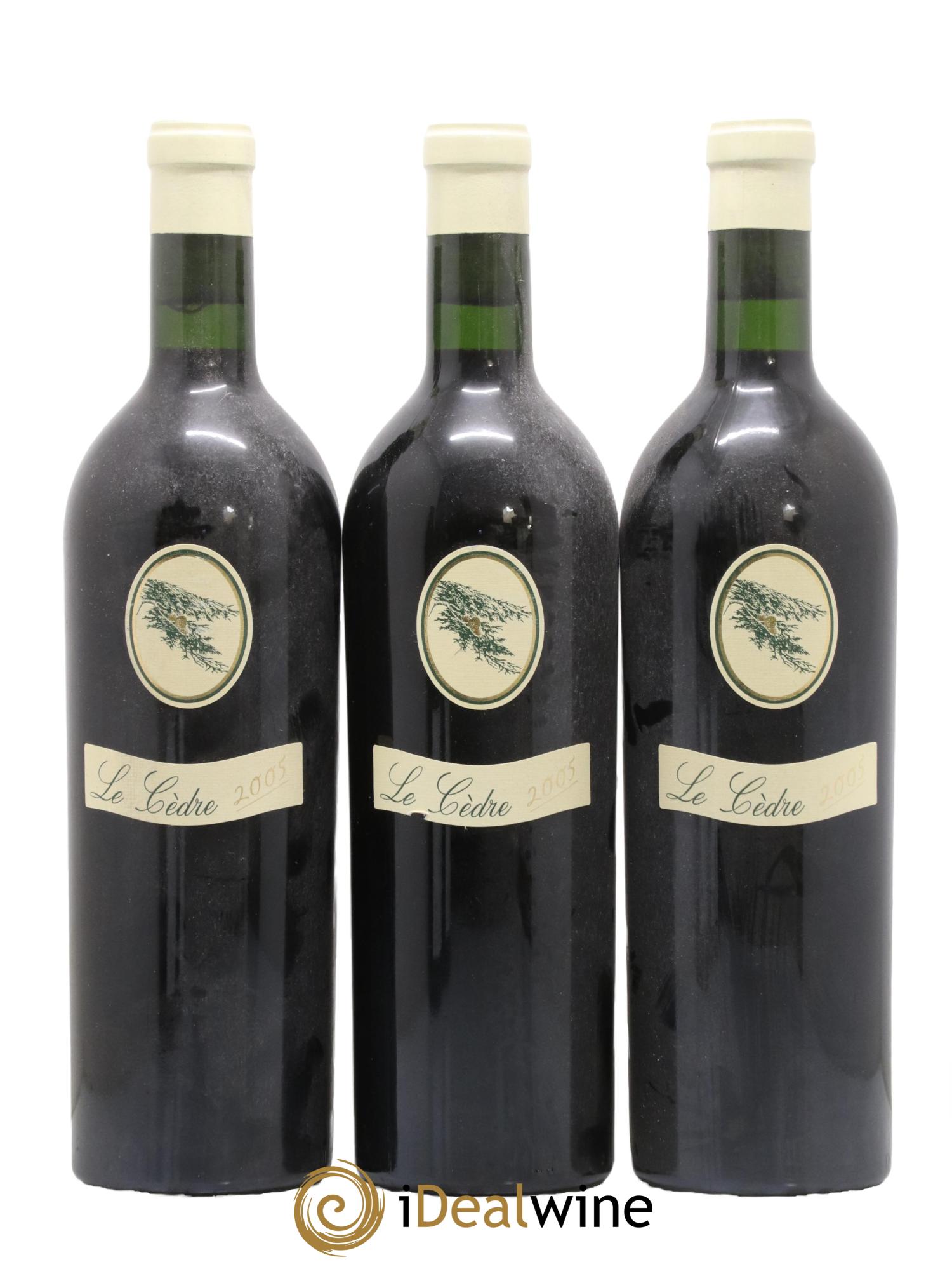 Cahors Château du Cèdre Cuvée Le Cèdre Pascal et Jean-Marc Verhaeghe 2005 - Posten von 3 Flaschen - 0