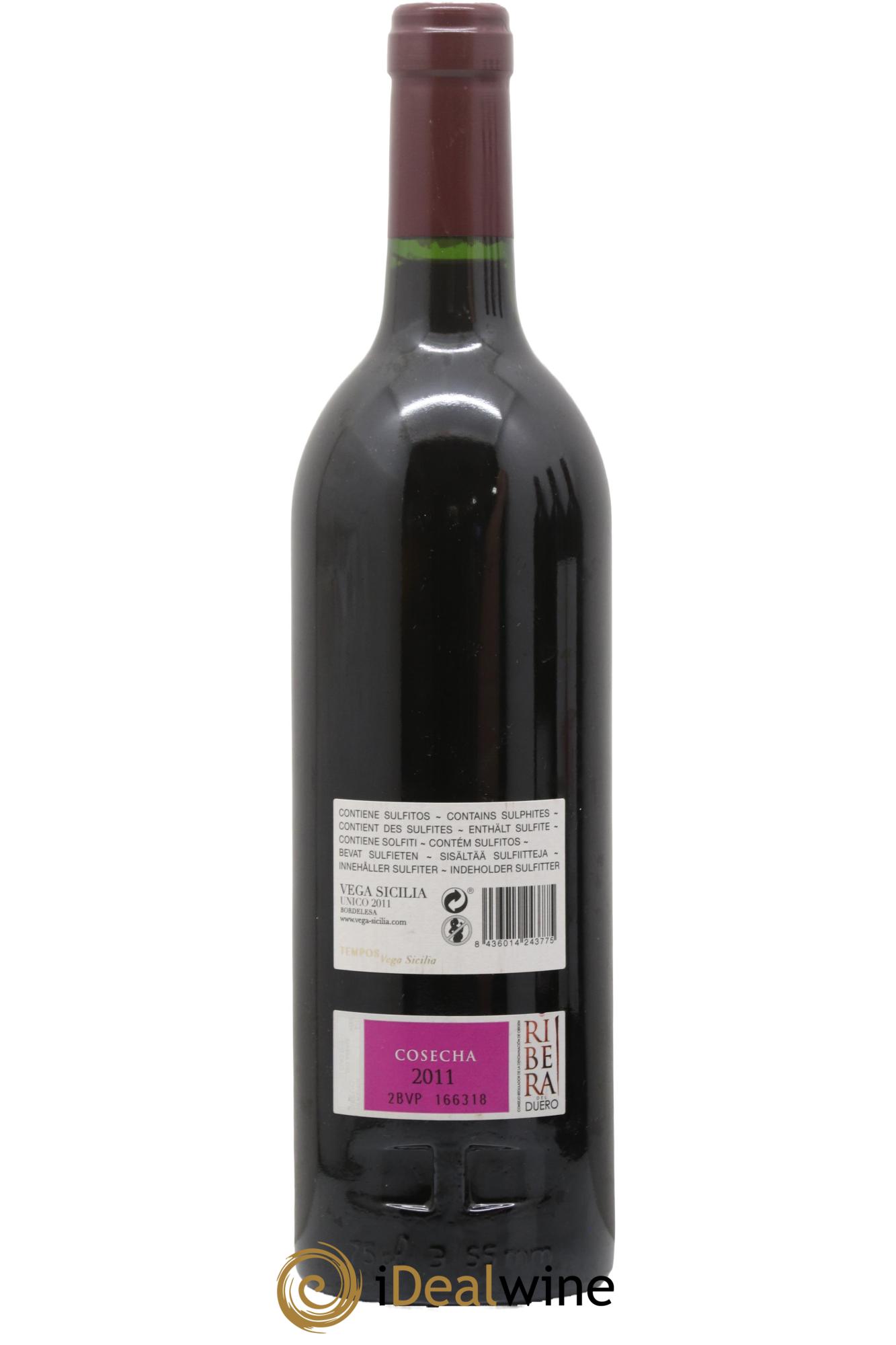 Ribera Del Duero DO Vega Sicilia Unico Famille Alvarez 2011 - Posten von 1 Flasche - 1