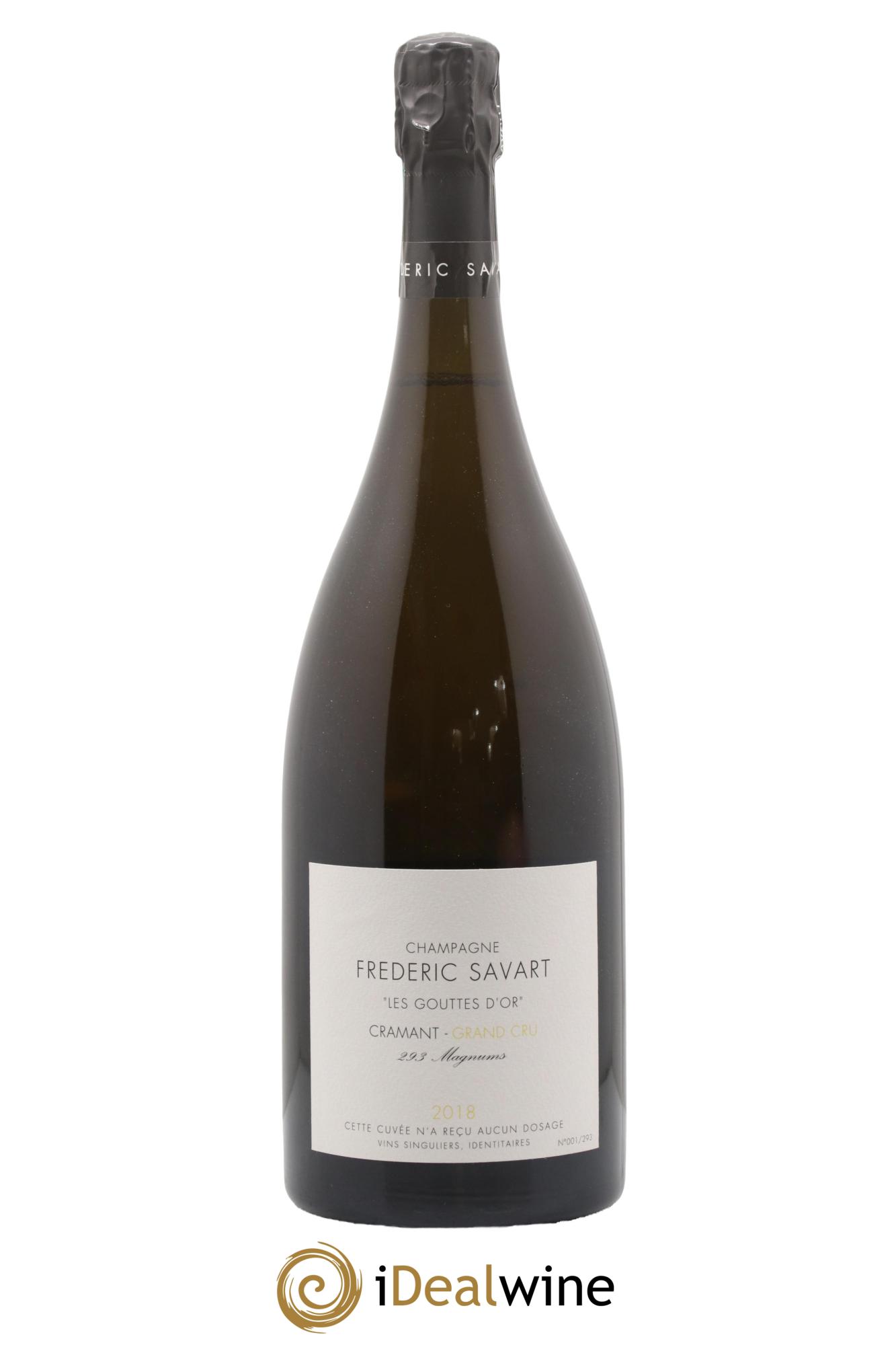 Champagne Les Gouttes D'Or Frédéric Savart 2018 - Lot de 1 magnum - 0