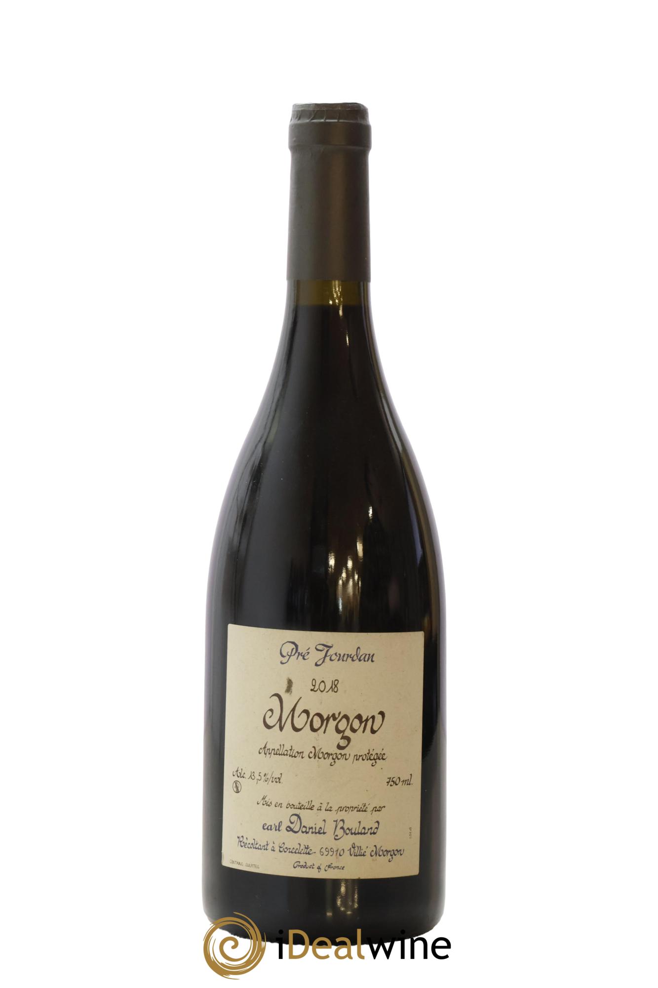 Morgon Pré Jourdan Domaine Daniel Bouland 2018 - Lot de 1 bouteille - 0
