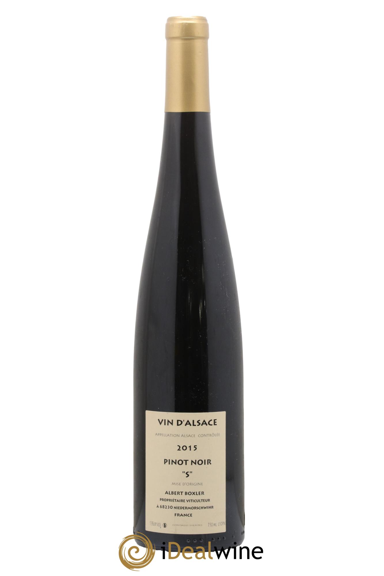 Alsace Pinot Noir S Albert Boxler 2015 - Posten von 1 Flasche - 1