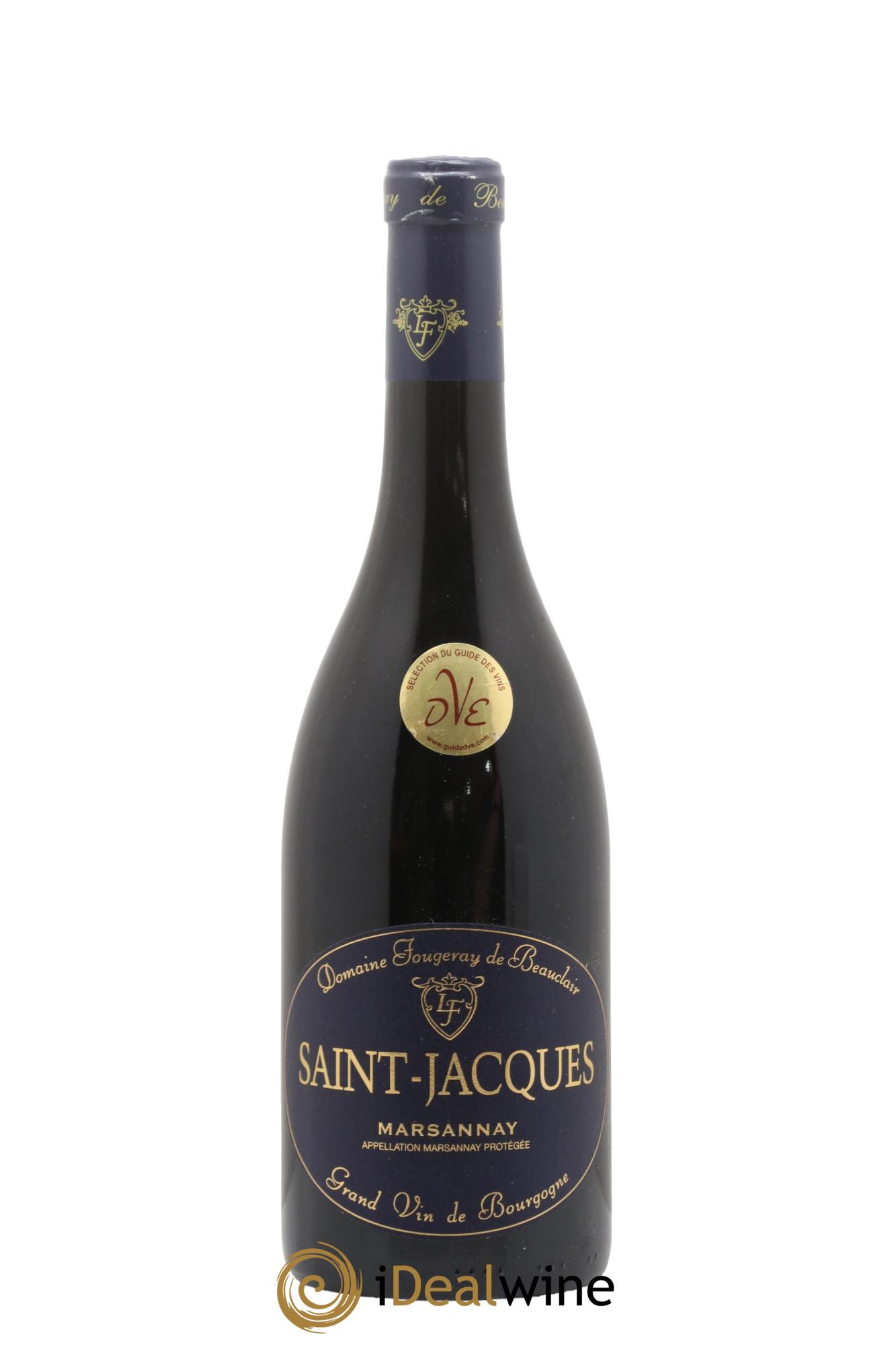 Marsannay Cuvee Les Saints Jacques Domaine Fougeray De Beauclair 2015 - Lot de 1 bouteille - 0