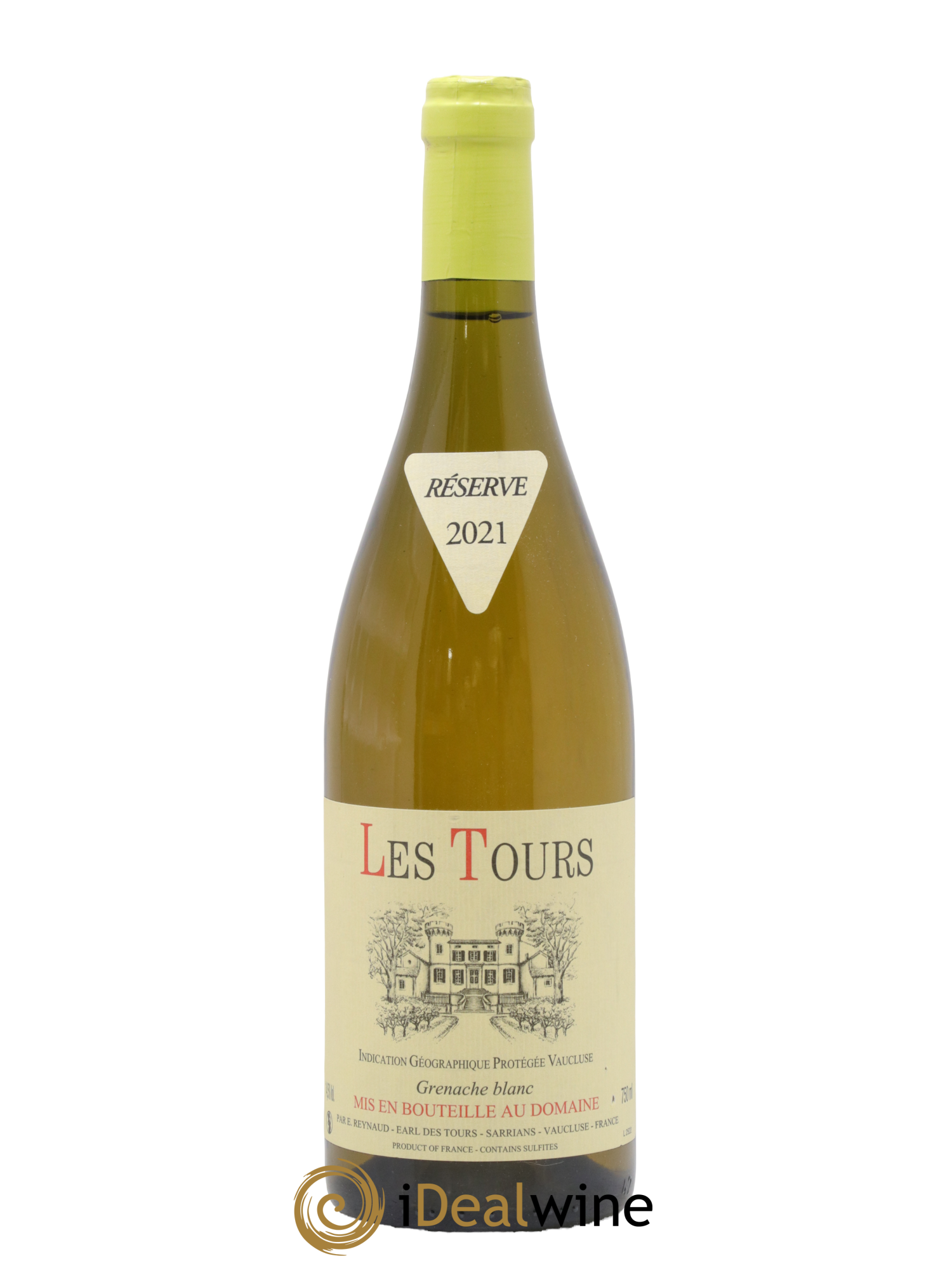 Vaucluse (Vin de Pays de Vaucluse) Les Tours Grenache Blanc Emmanuel Reynaud 2021 - Lot de 1 bouteille - 0