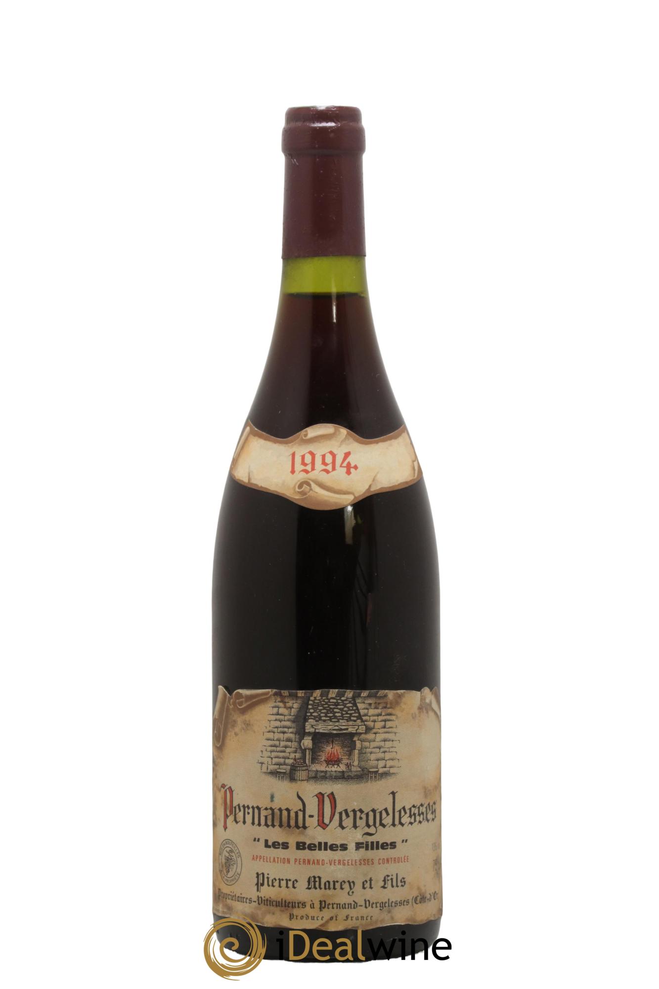 Pernand-Vergelesses Les Belles Filles Domaine Pierre Marey et Fils 1994 - Lot de 1 bouteille - 0