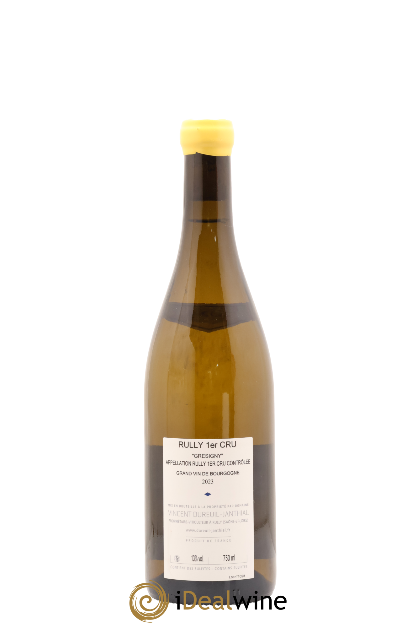 Rully 1er Cru Grésigny Vieilles Vignes Vincent Dureuil-Janthial 2023 - Lot de 1 bouteille - 1