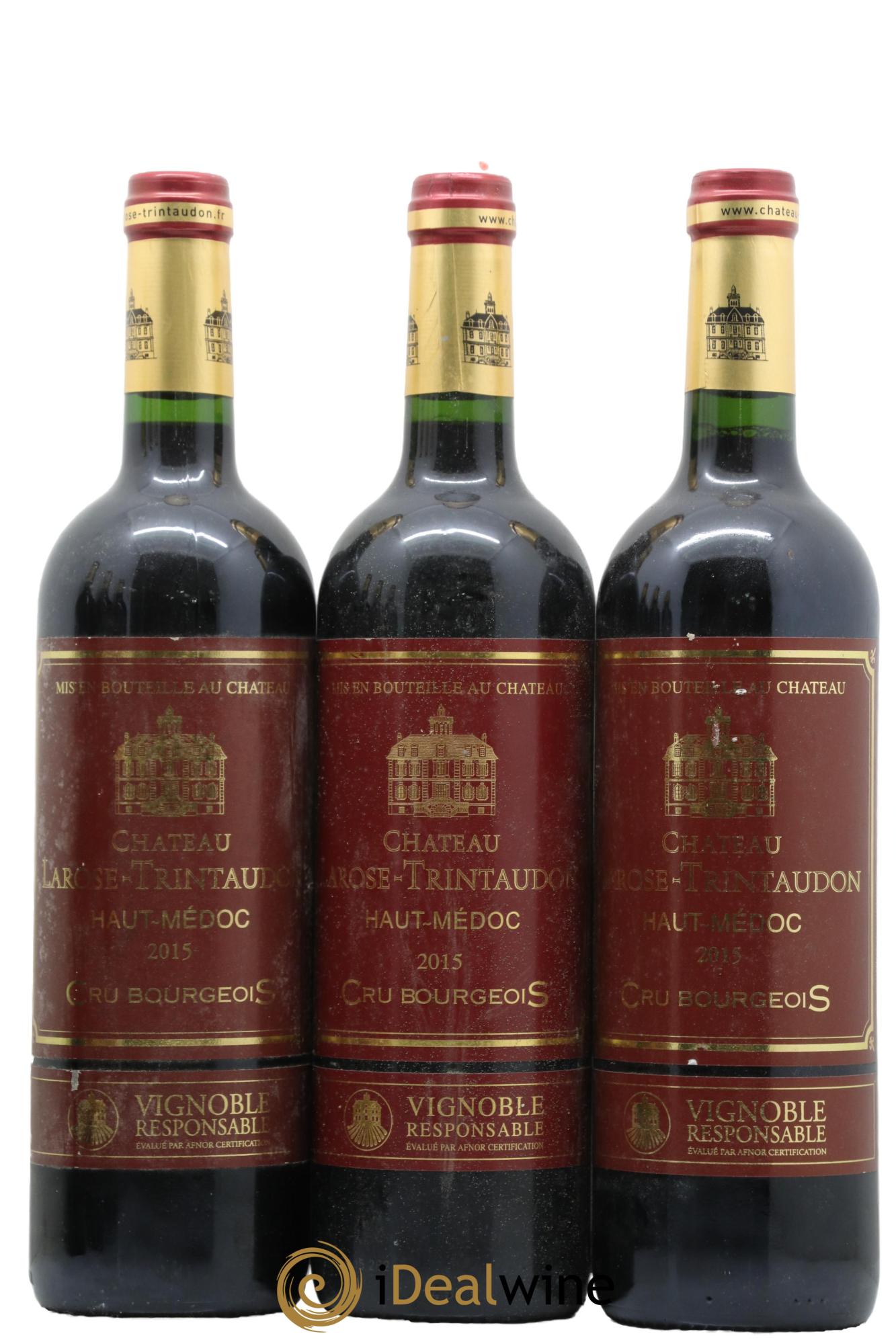 Château Larose Trintaudon Cru Bourgeois 2015 - Lot de 3 bouteilles - 0