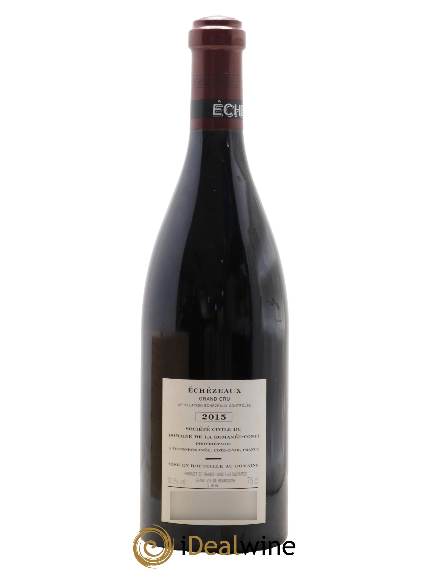 Echezeaux Grand Cru Domaine de la Romanée-Conti 2015 - Lot de 1 bouteille - 2