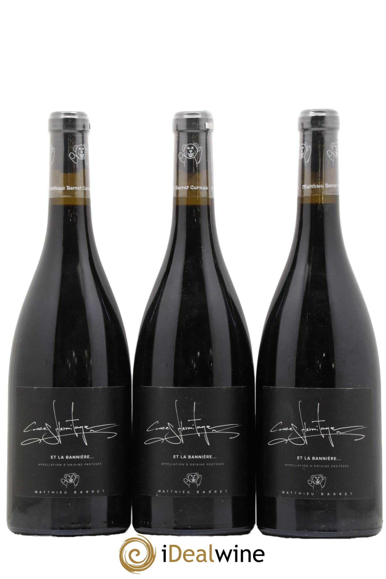 Crozes-Hermitage Et la Bannière Coulet (Domaine du) - Matthieu Barret 2021 - Lot of 3 bottles - 0