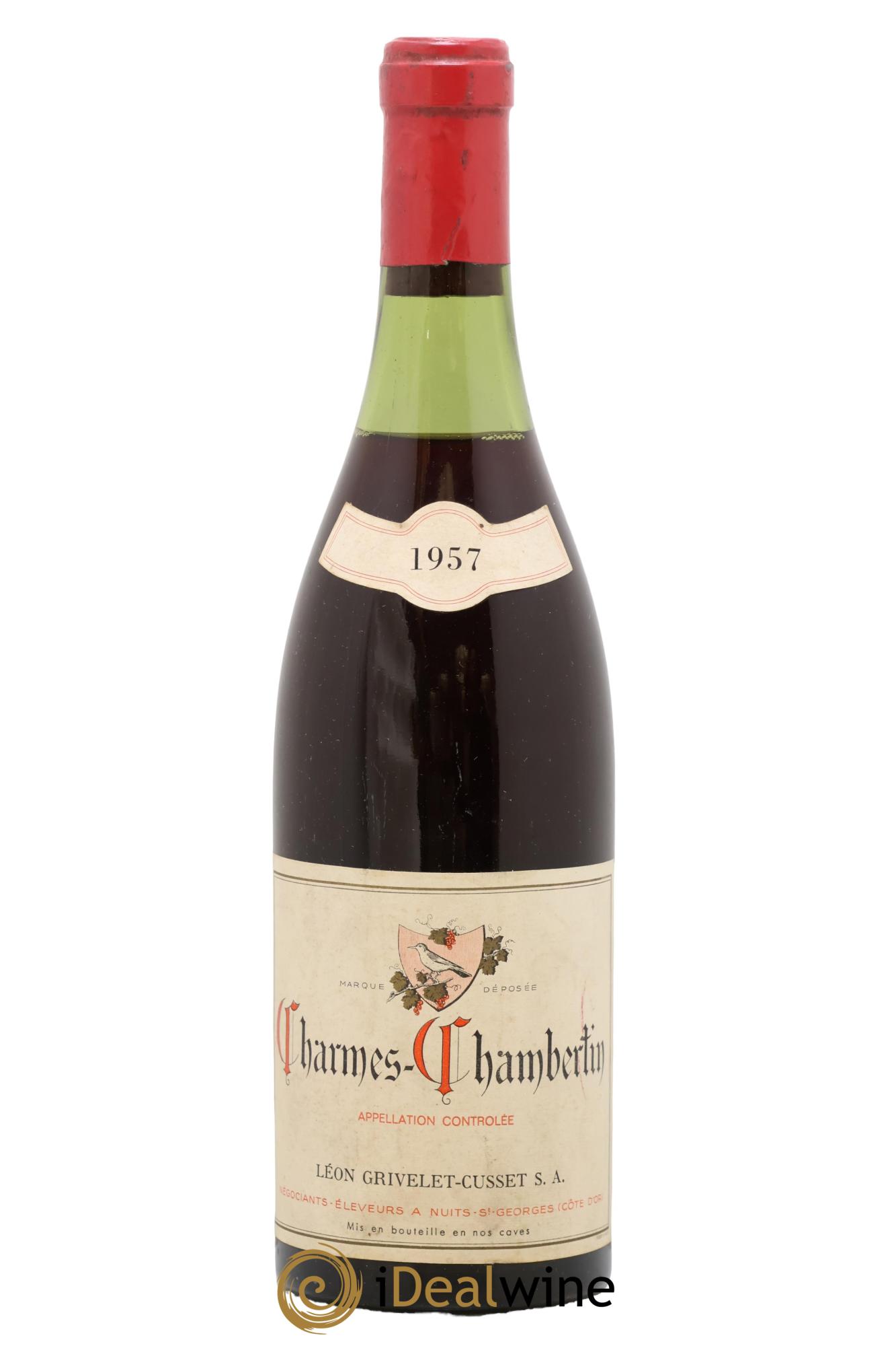 Charmes-Chambertin Grand Cru Léon Grivelet 1957 - Lot de 1 bouteille - 0