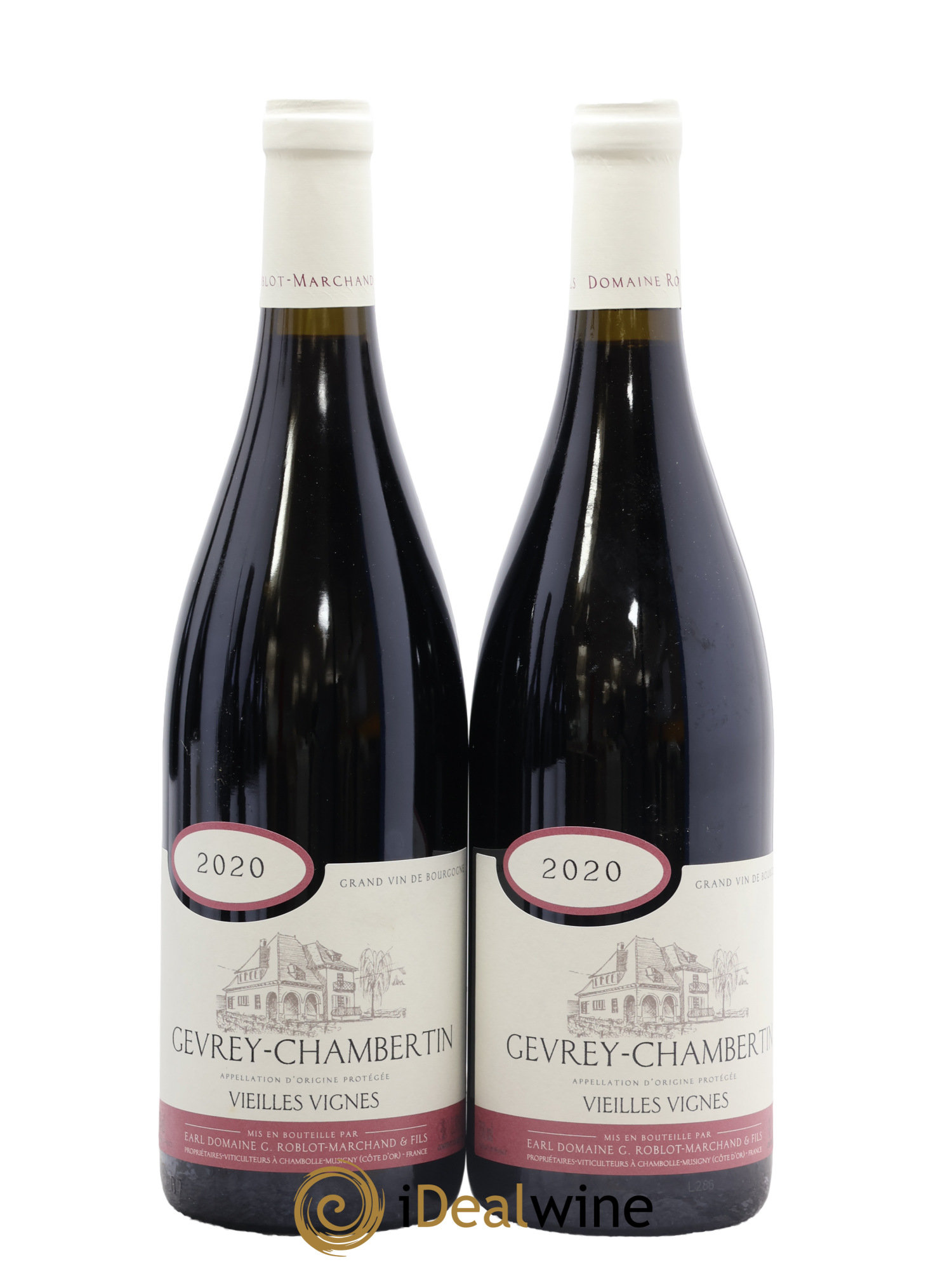 Gevrey-Chambertin Vieilles Vignes Roblot Marchand 2020 - Lot de 2 bouteilles - 0