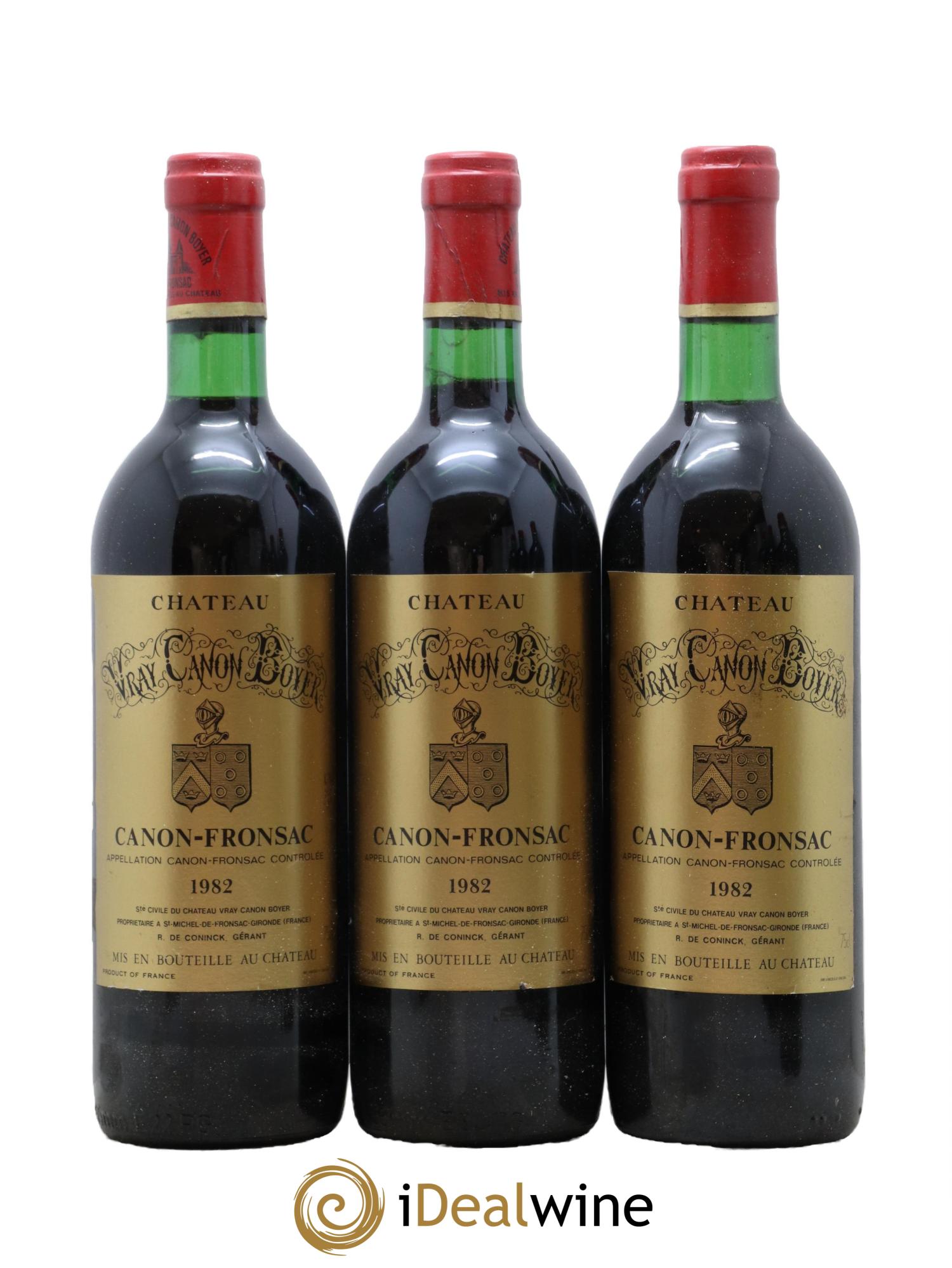 Canon-Fronsac Chateau Vray Canon Boyer 1982 - Lot de 12 bouteilles - 3