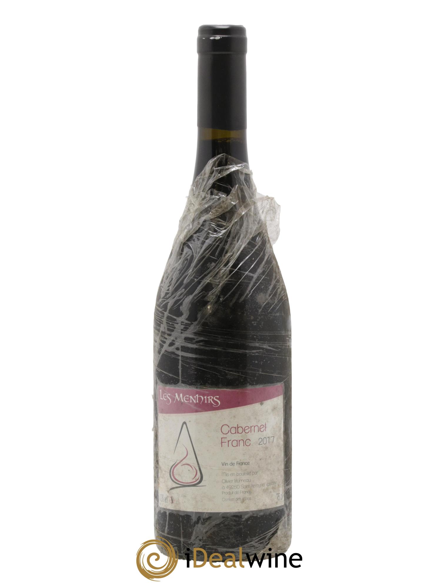 Vin de France Cabernet Franc Les Menhirs Olivier Humeau 2017 - Lot de 1 bouteille - 0