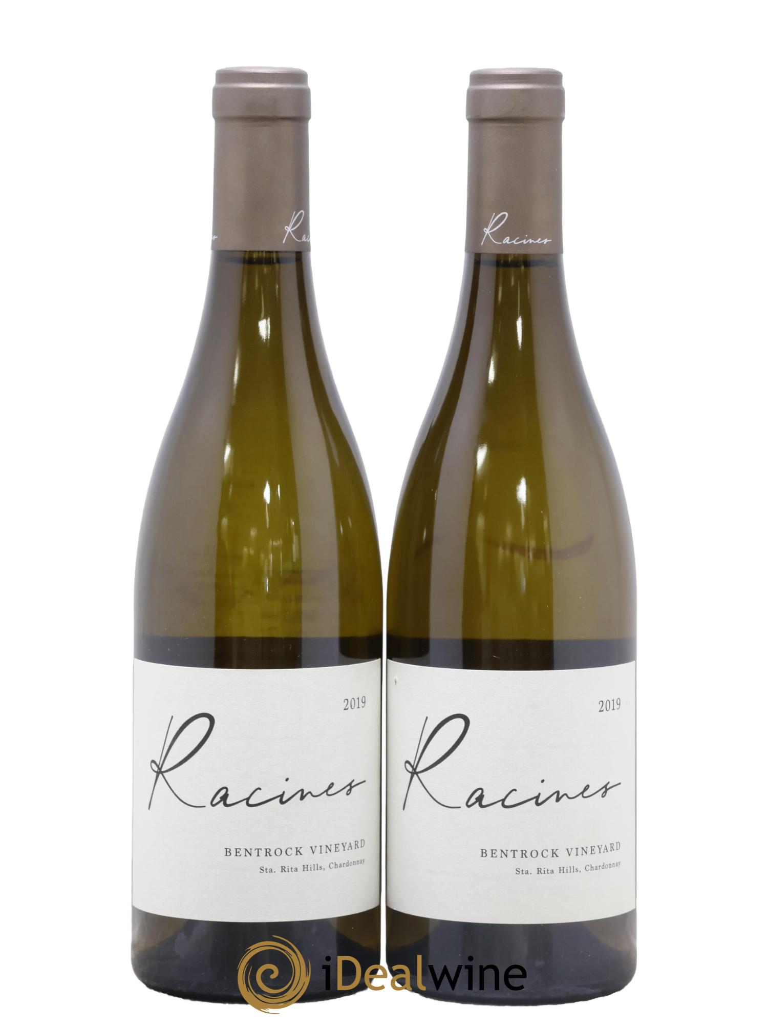 USA Santa Rita Hills Racines Bentrock Vineyard Chardonnay 2019 - Lot de 2 bouteilles - 0