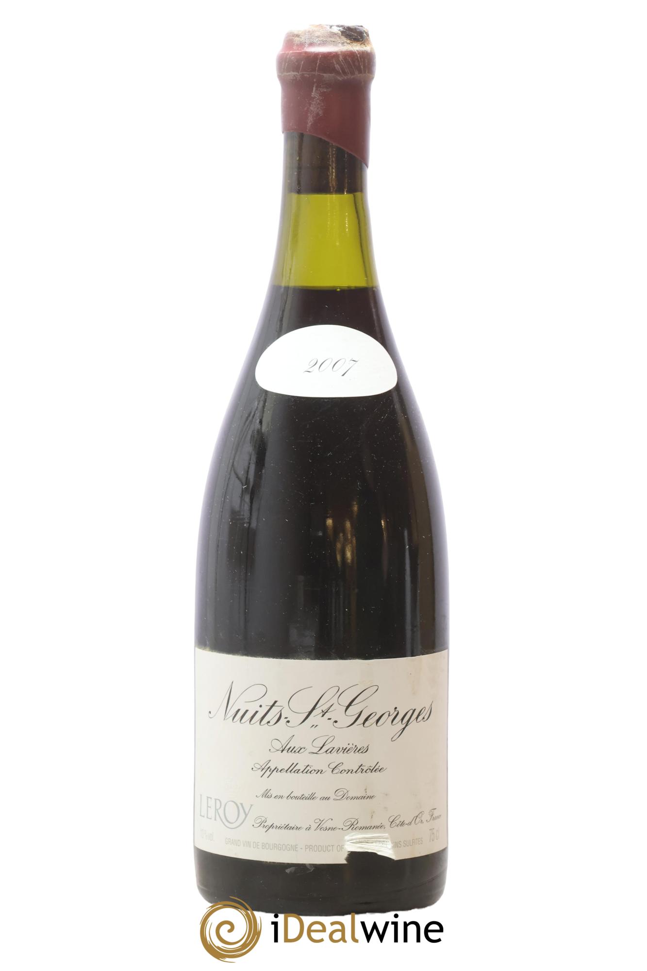 Nuits-Saint-Georges Aux Lavières Leroy (Domaine) 2007 - Lot de 1 bouteille - 0
