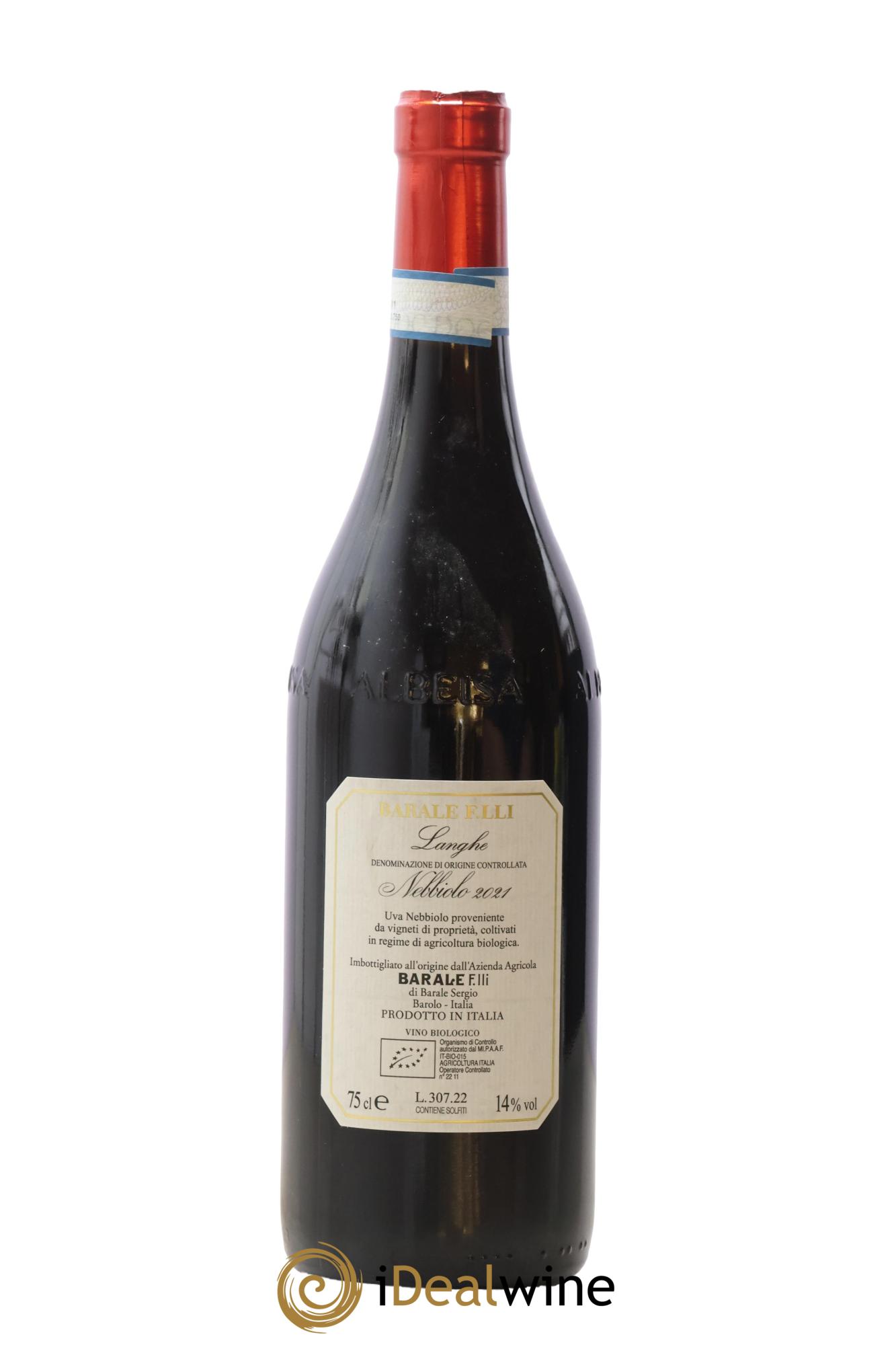 Langhe DOC Fratelli Barale 2021 - Lotto di 1 bottiglia - 1