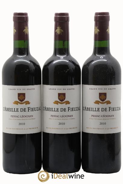 Abeille de Fieuzal 2010 - Lot of 3 bottles - 0