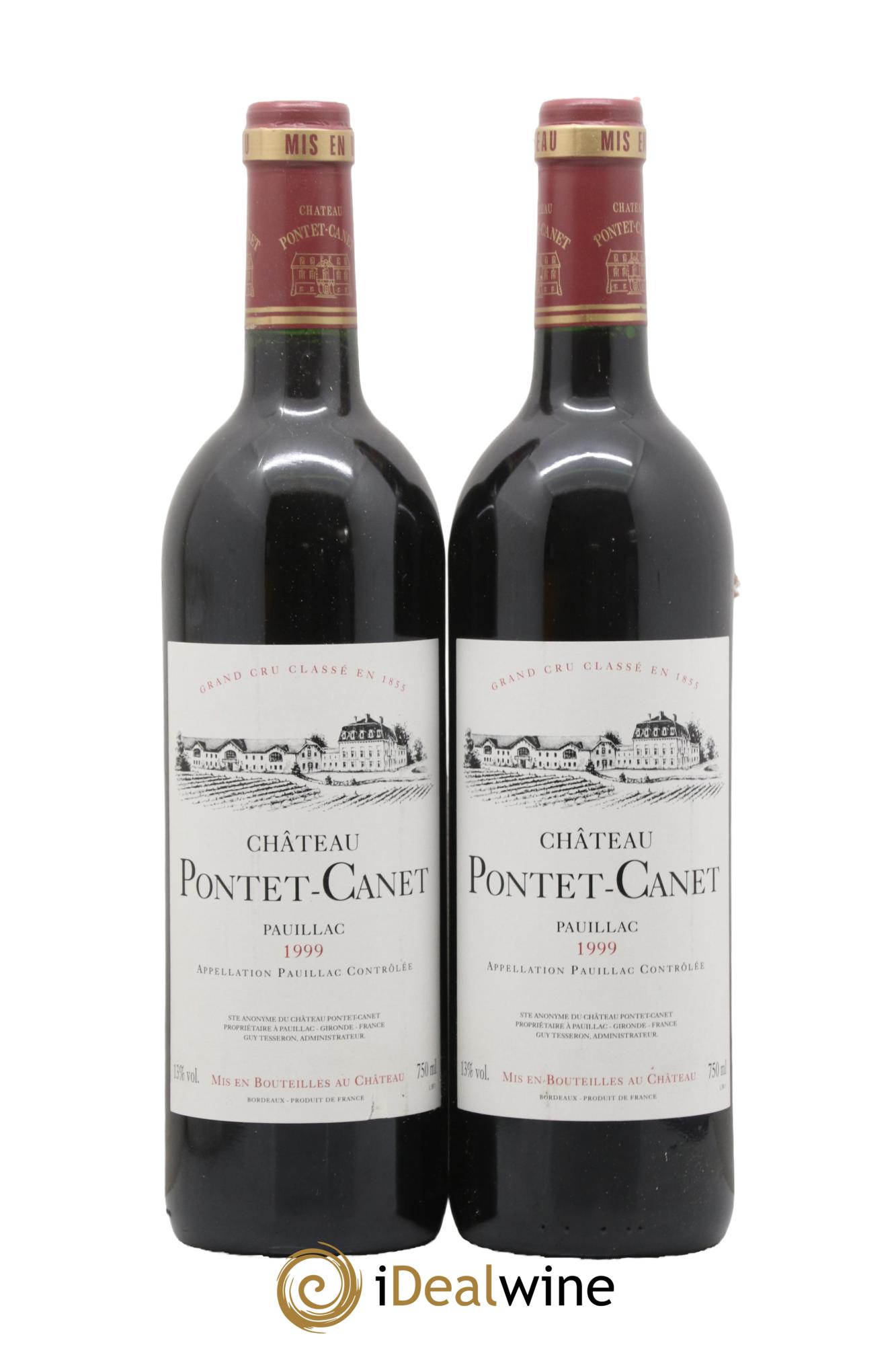 Château Pontet Canet 5ème Grand Cru Classé 1999 - Lot of 2 bottles - 0
