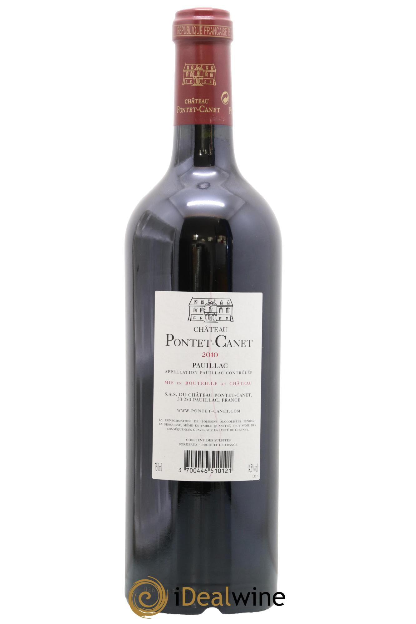 Château Pontet Canet 5ème Grand Cru Classé 2010 - Lot of 1 bottle - 1