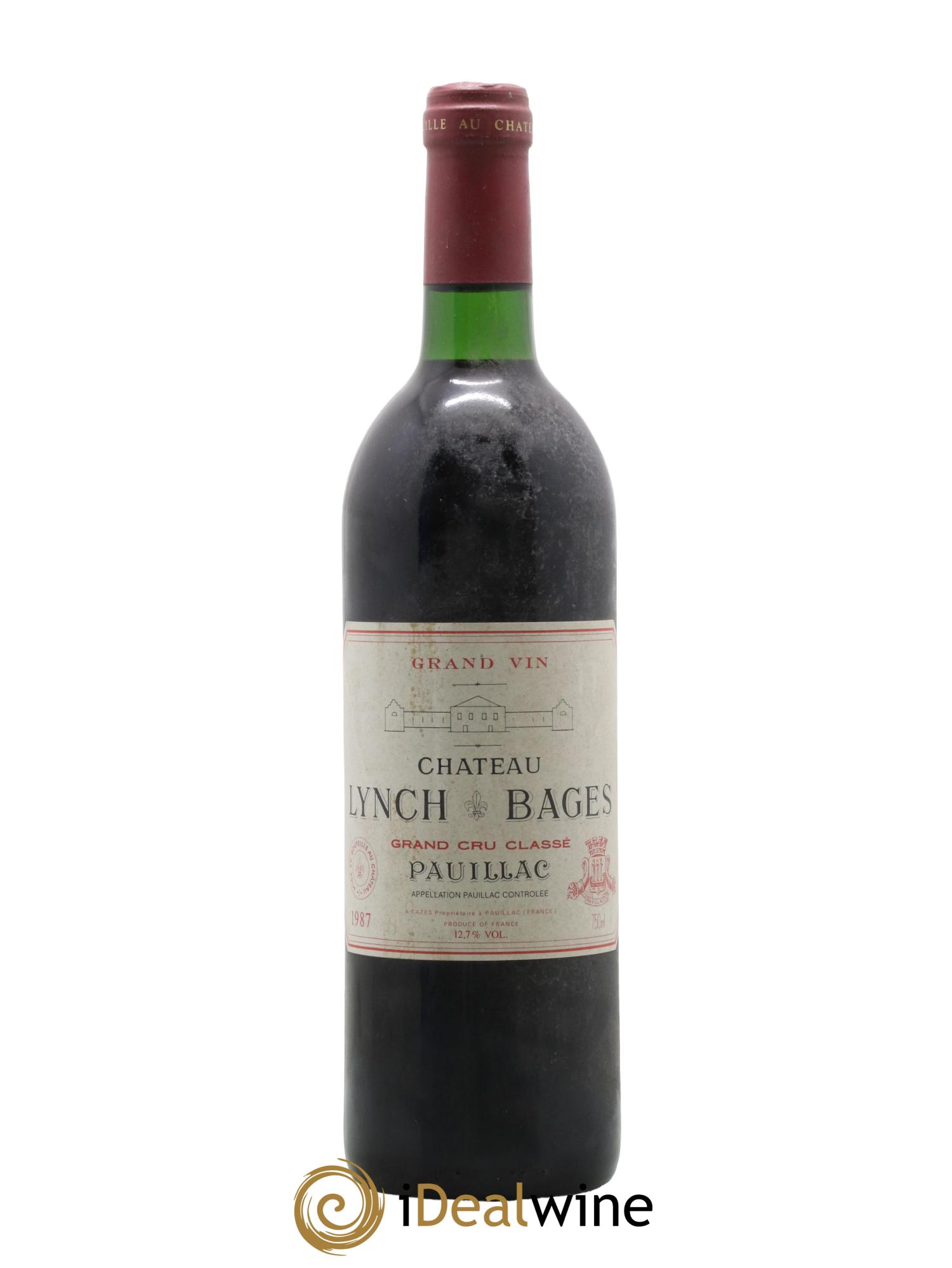 Château Lynch Bages 5ème Grand Cru Classé 1987 - Lot de 1 bouteille - 0