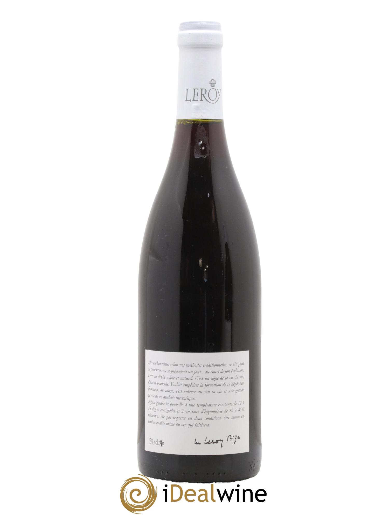 Corton Grand Cru Renardes Leroy SA 2002 - Lot de 1 bouteille - 1