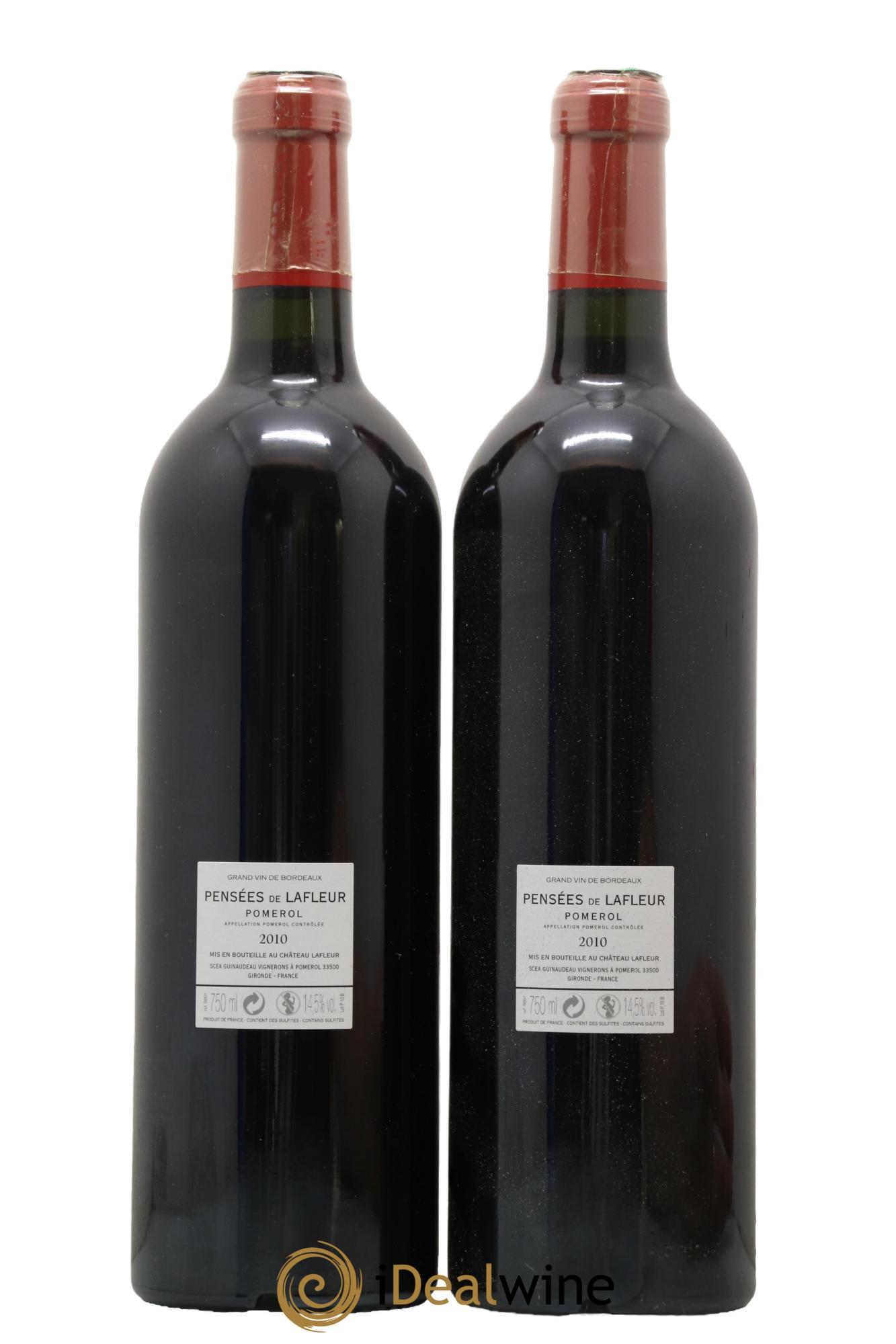 Pensées de Lafleur Second Vin 2010 - Lot de 2 bouteilles - 1